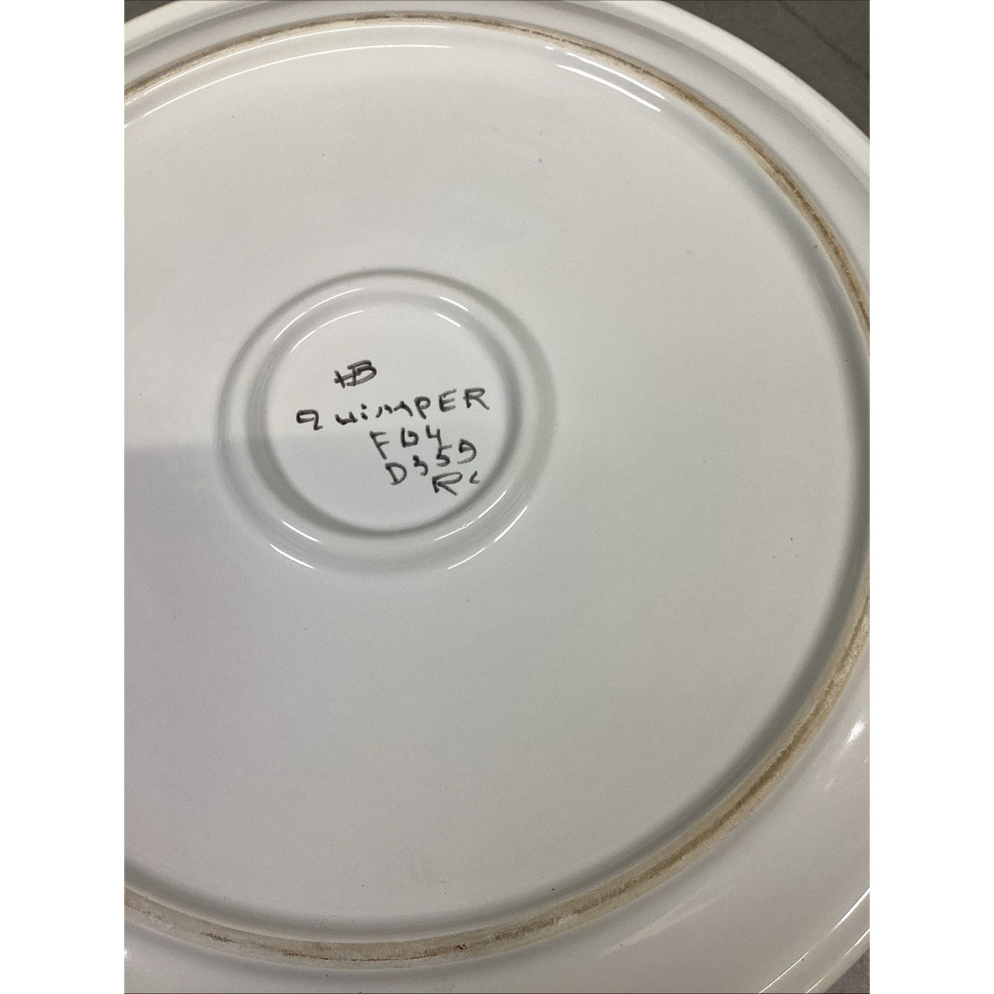 Set Of 3 Henriot Quimper Ceramic Decorative Wall Plates W/ 1 Coaster - France
