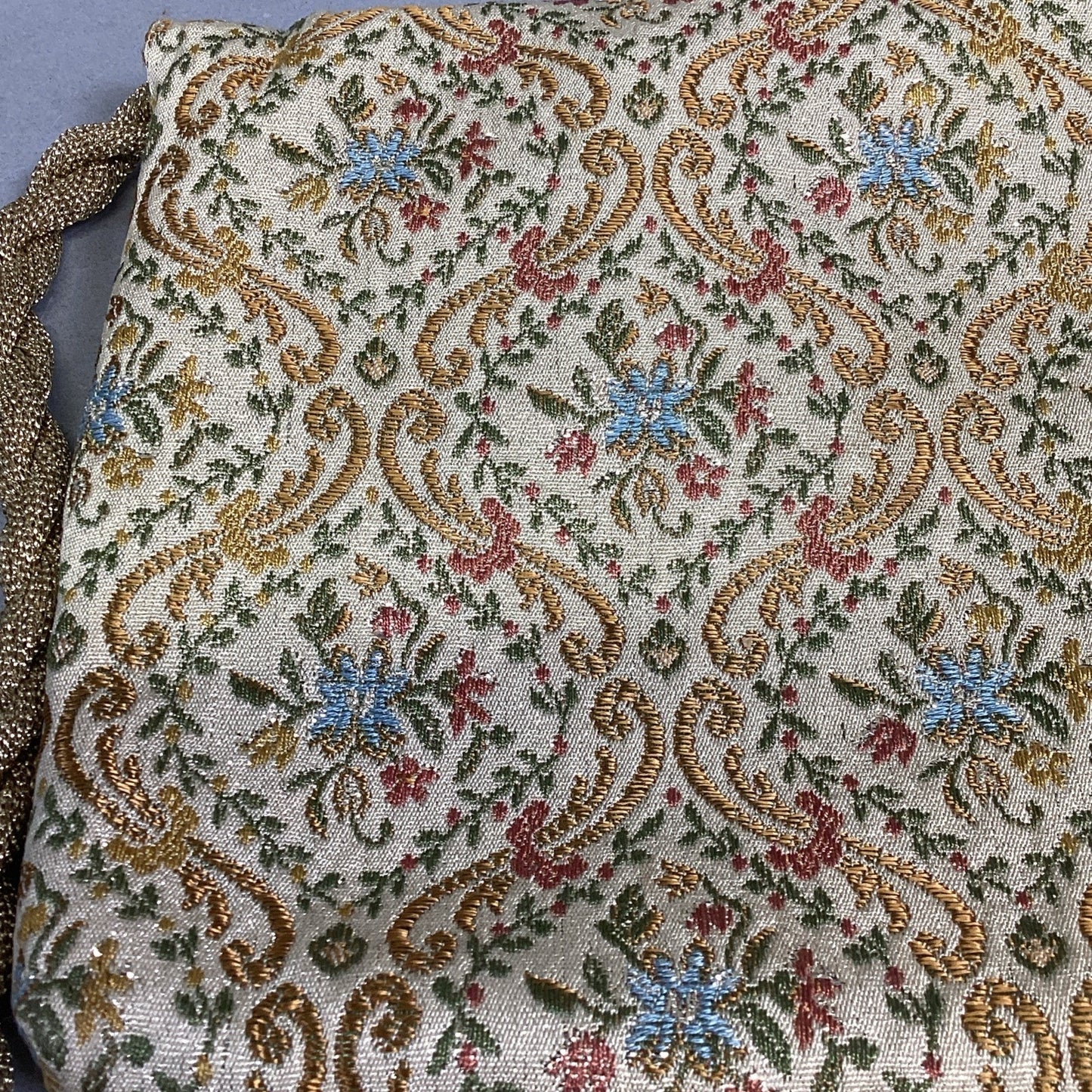 Vintage Beautiful 1940’s Walborg Tapestry Purse Shoulder Bag - Made In Italy