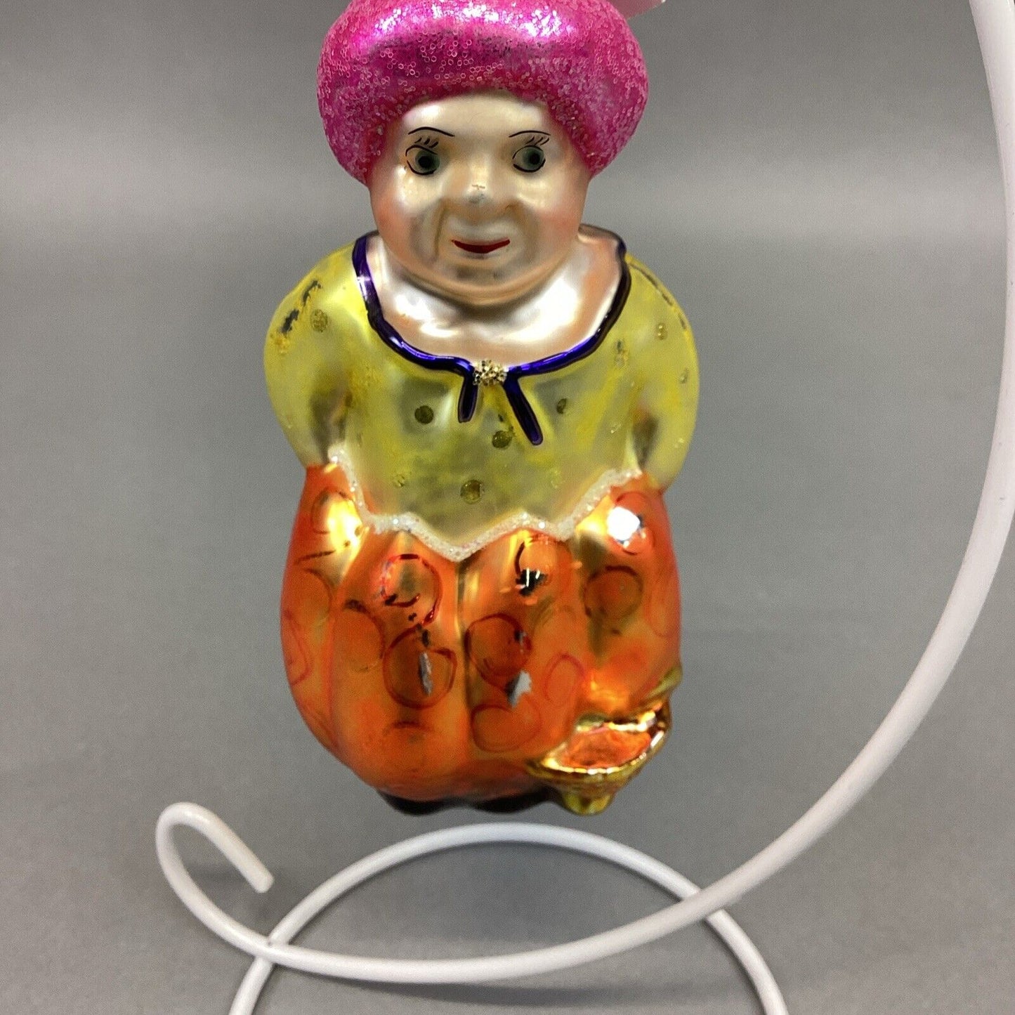 CHRISTOPHER RADKO ALADDIN GENIE W/ LAMP HAND BLOWN GLASS CHRISTMAS ORNAMENT 5.5”