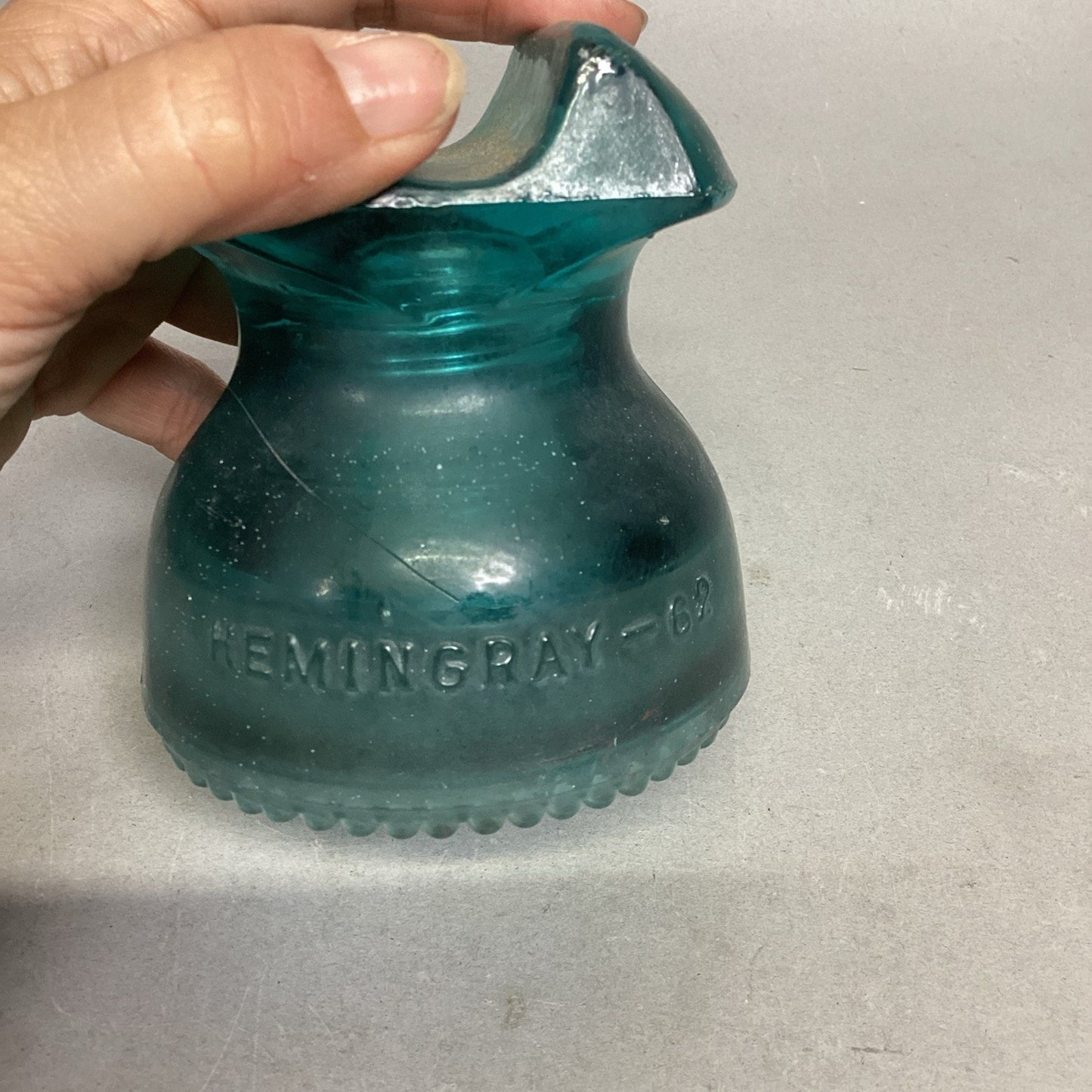 Heminggray #62 Glass Insulator Candle Holder - Made In The USA