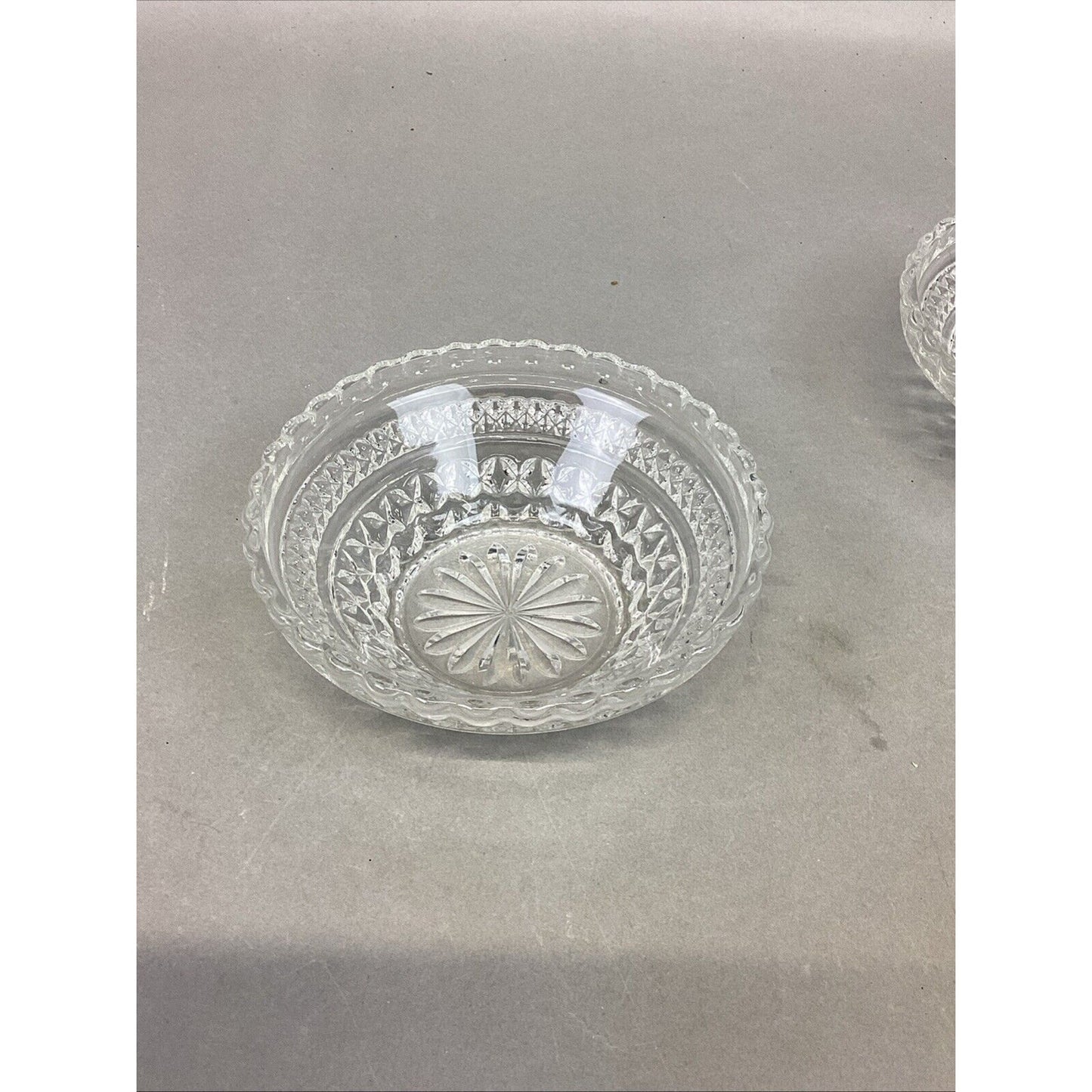 Set Of 2 Anchor Hocking Wexford Small Bowl & Indiana Glass Divided Serving Tray