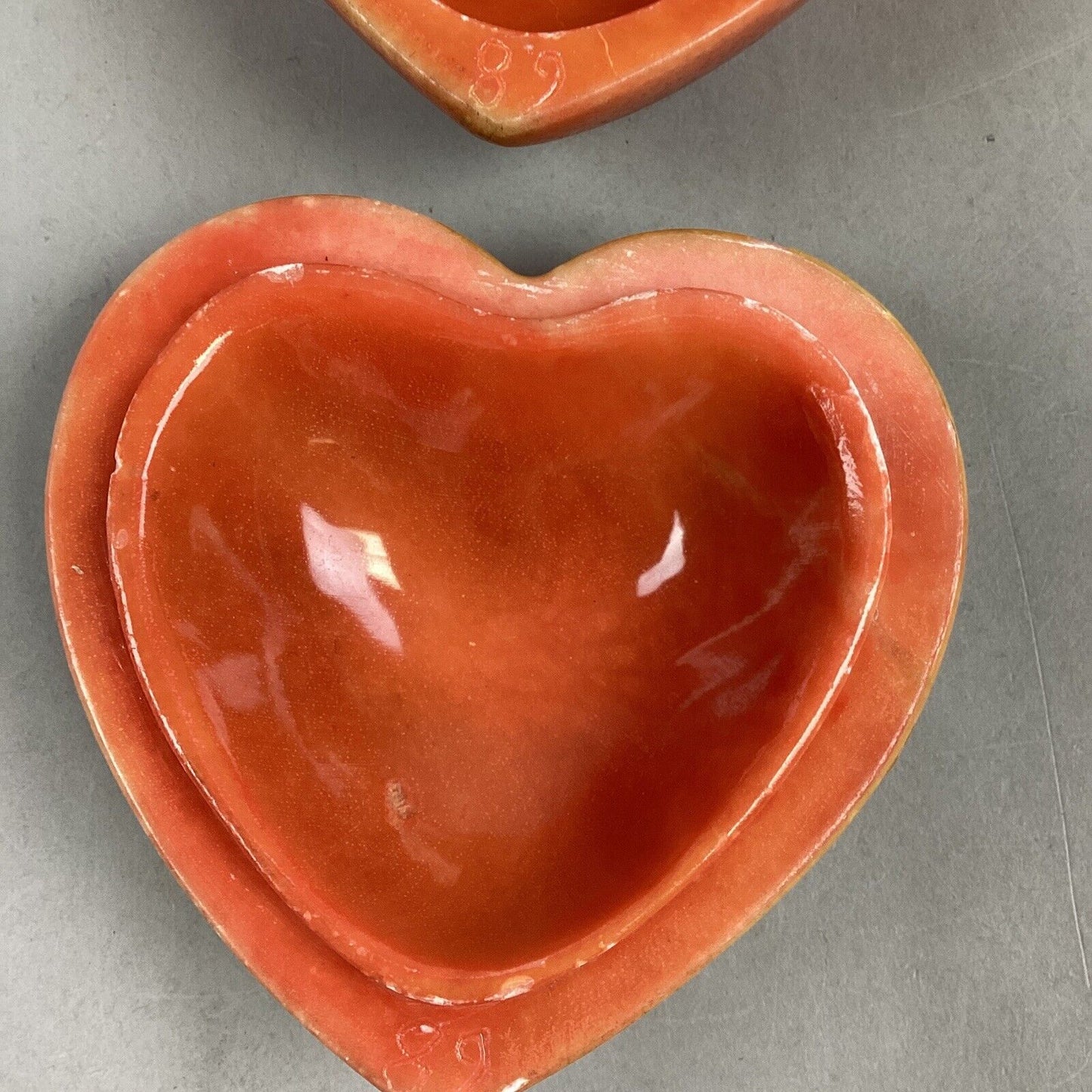 Lidded Heart Shaped Candy Dish Trinket Dish