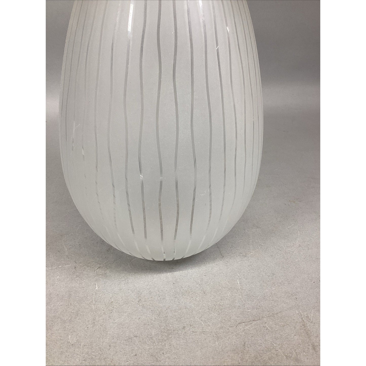 10.25” Striped Glass Vase