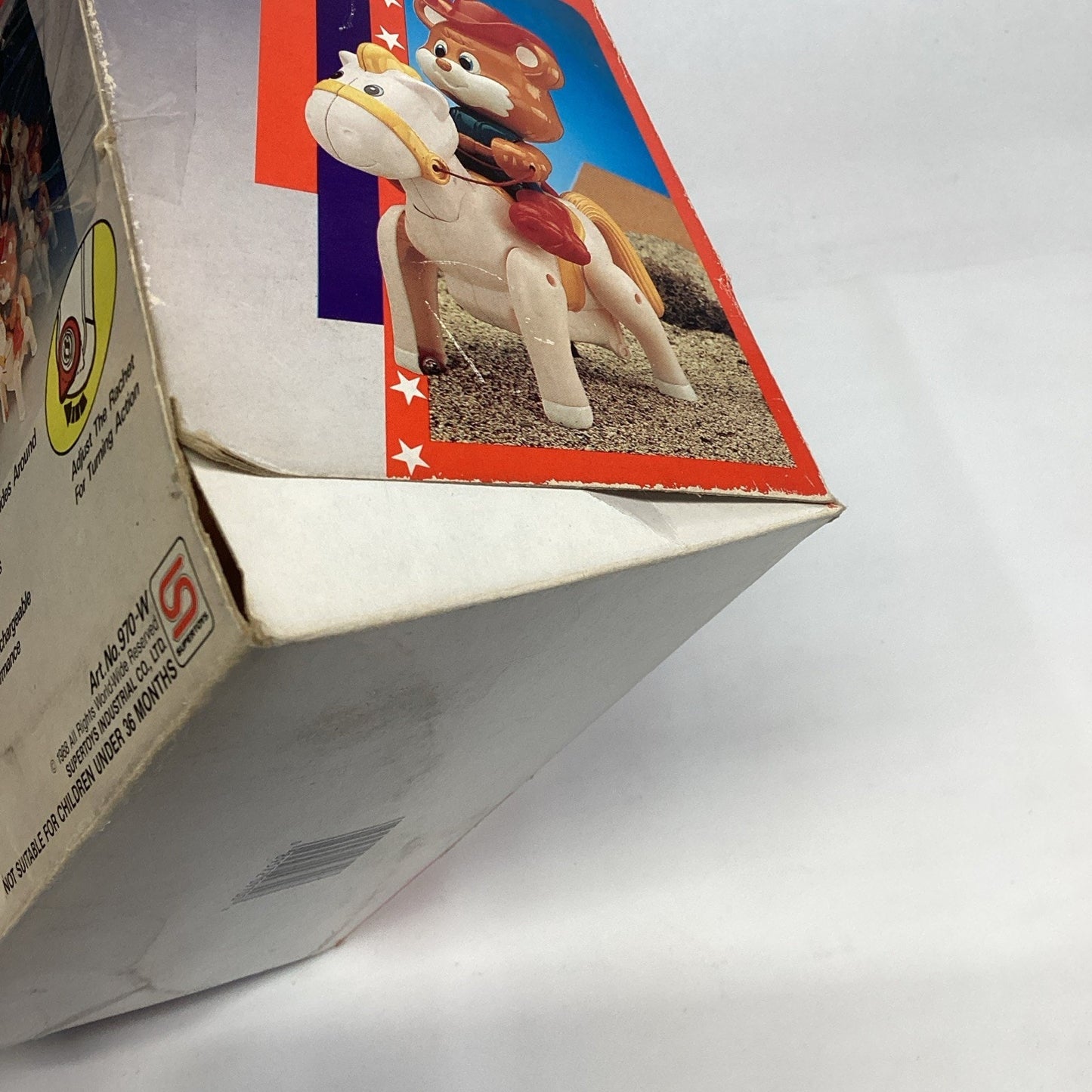 Vintage 1988 Cowboy Teddy - NOS - Battery Operated