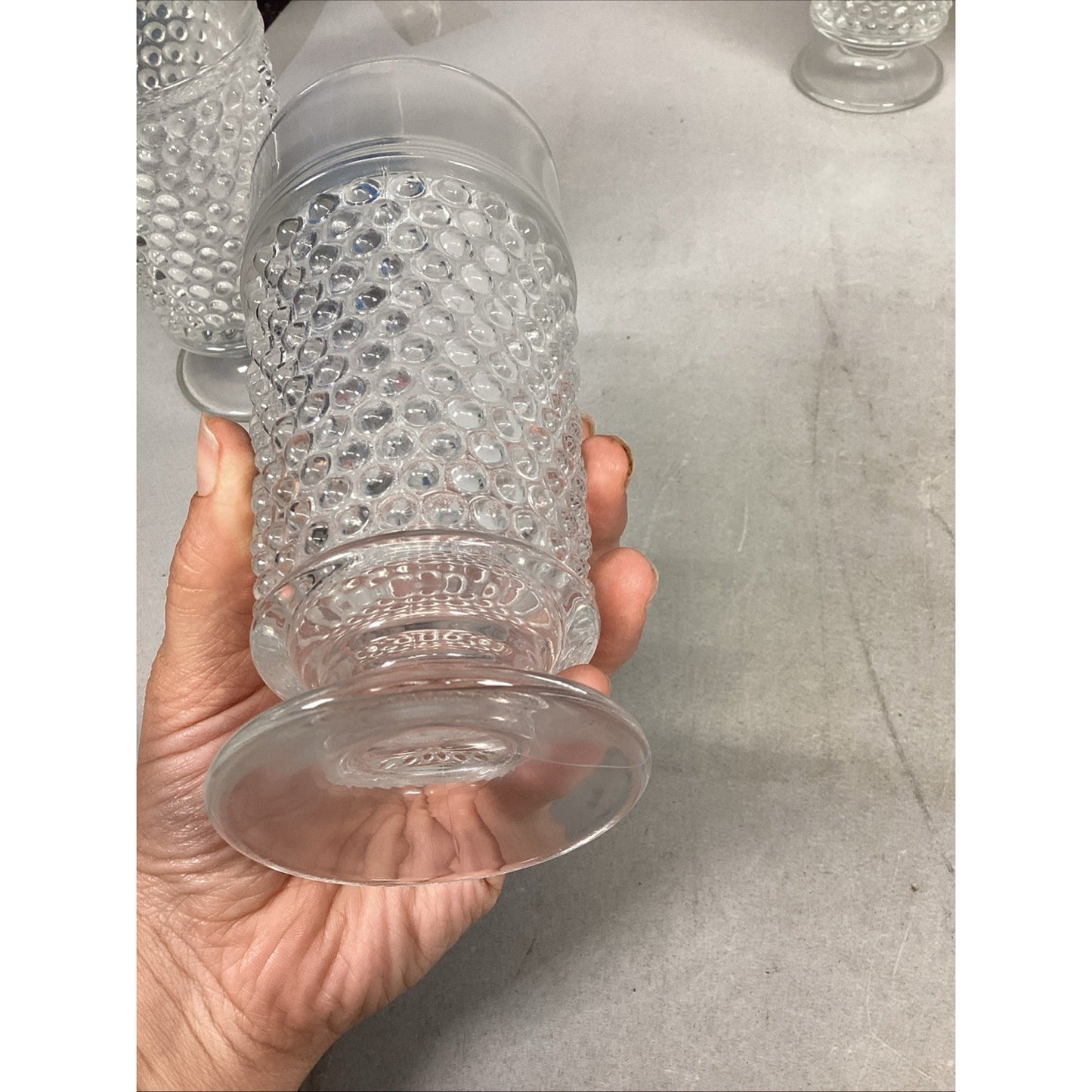 Set Of 7 Anchor Hocking Iced Tea Glass Tumblers - 6.5”H