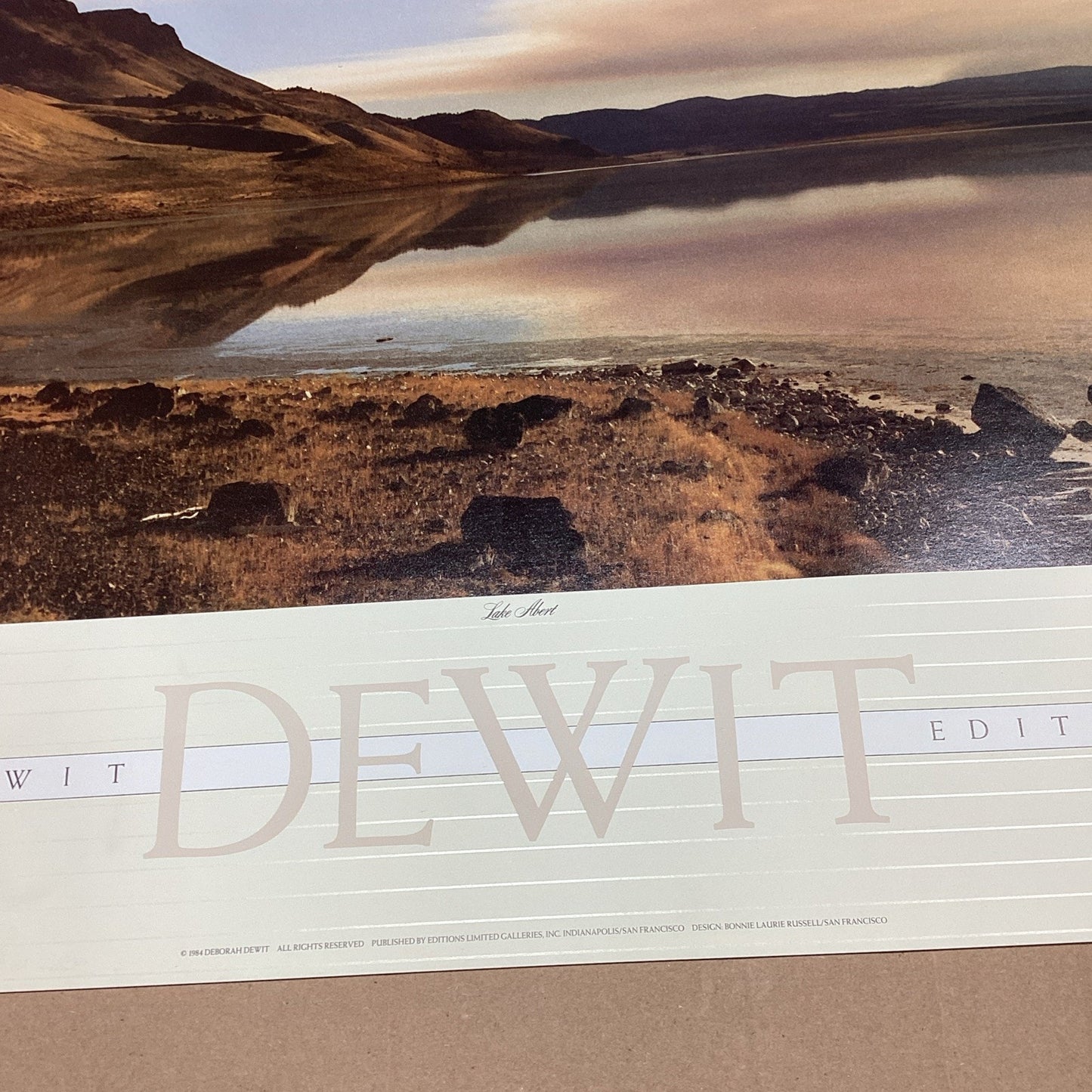 1984 Deborah Dewit Editions Limited Lake Albert Poster Print - 36x25”