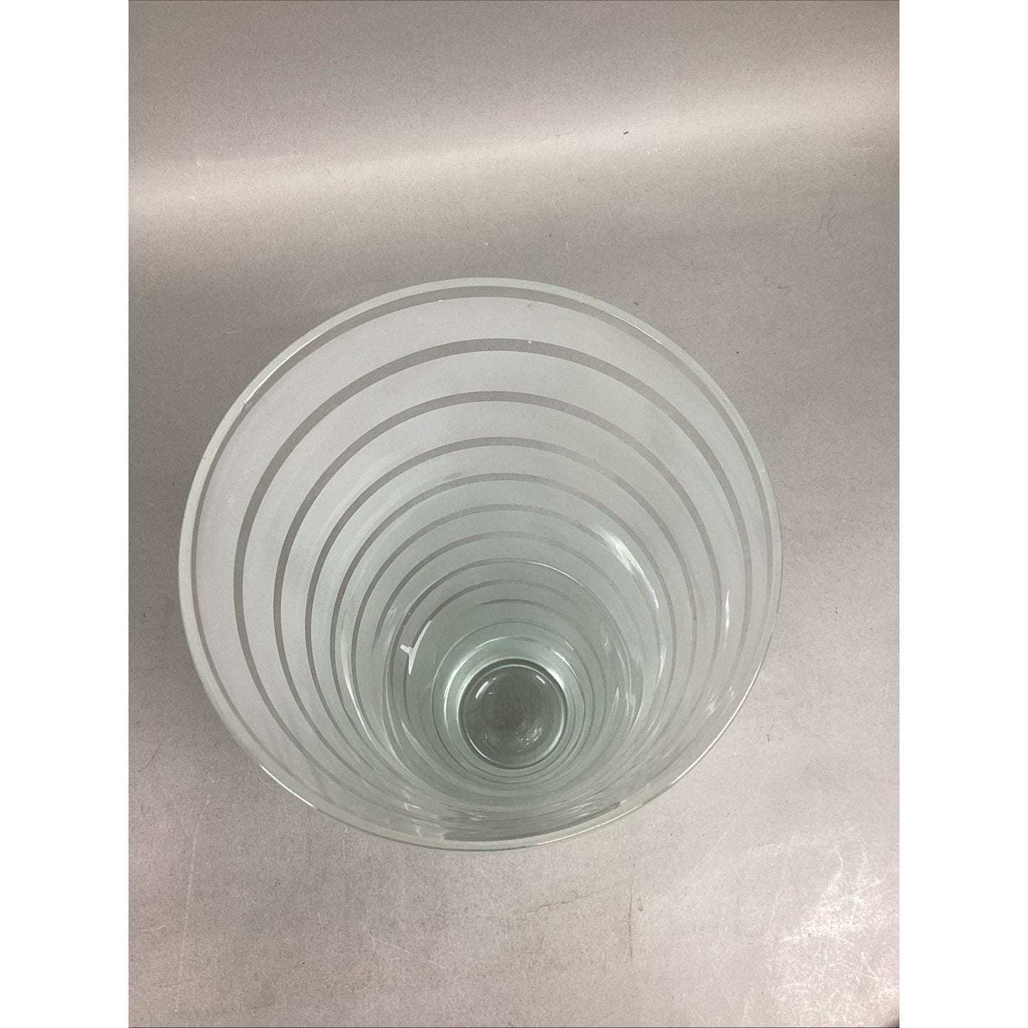 Large Glass Striped Vase - 13 1/4”H