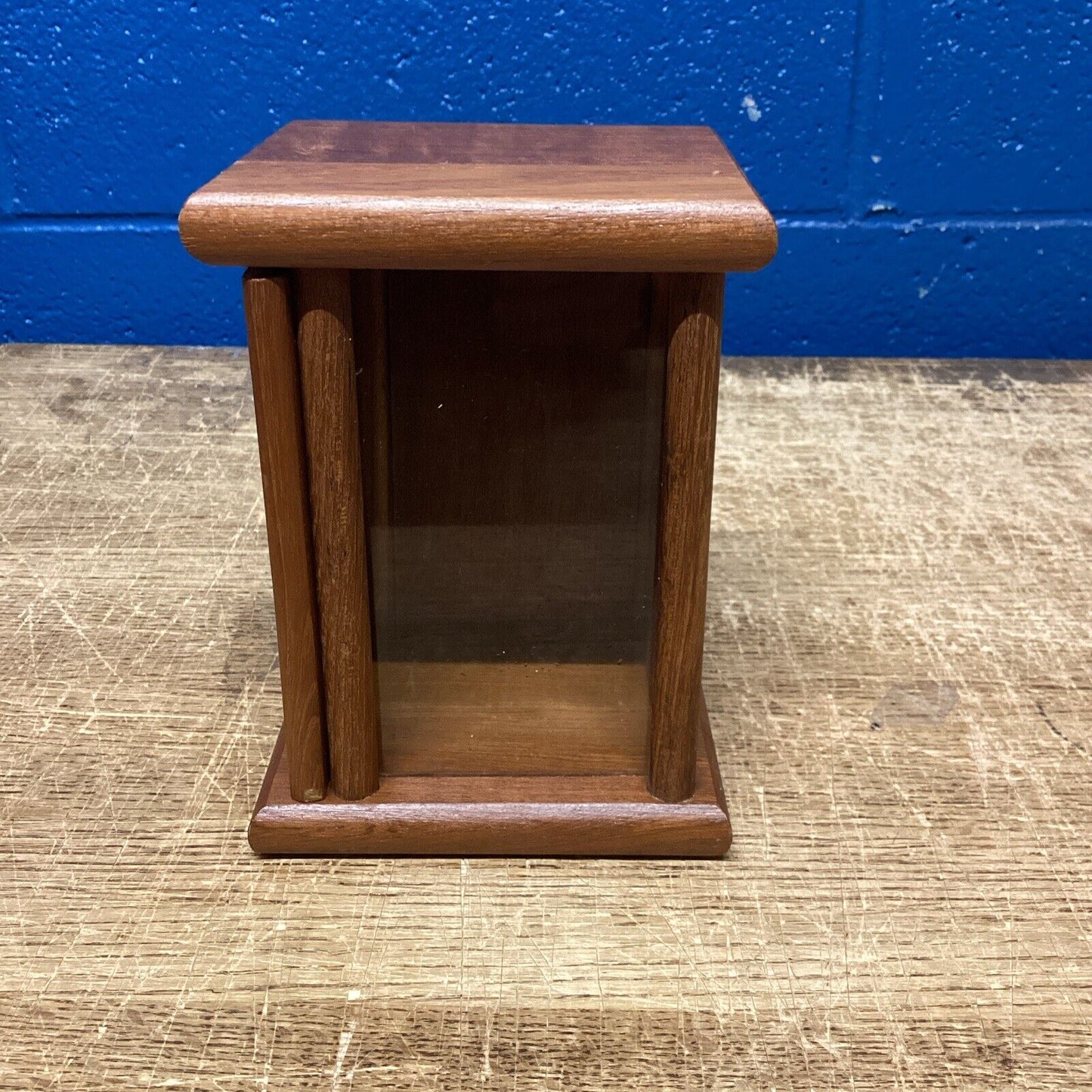Dolphin Genuine Teakwood Wooden Recipe Box Or Candle Holder