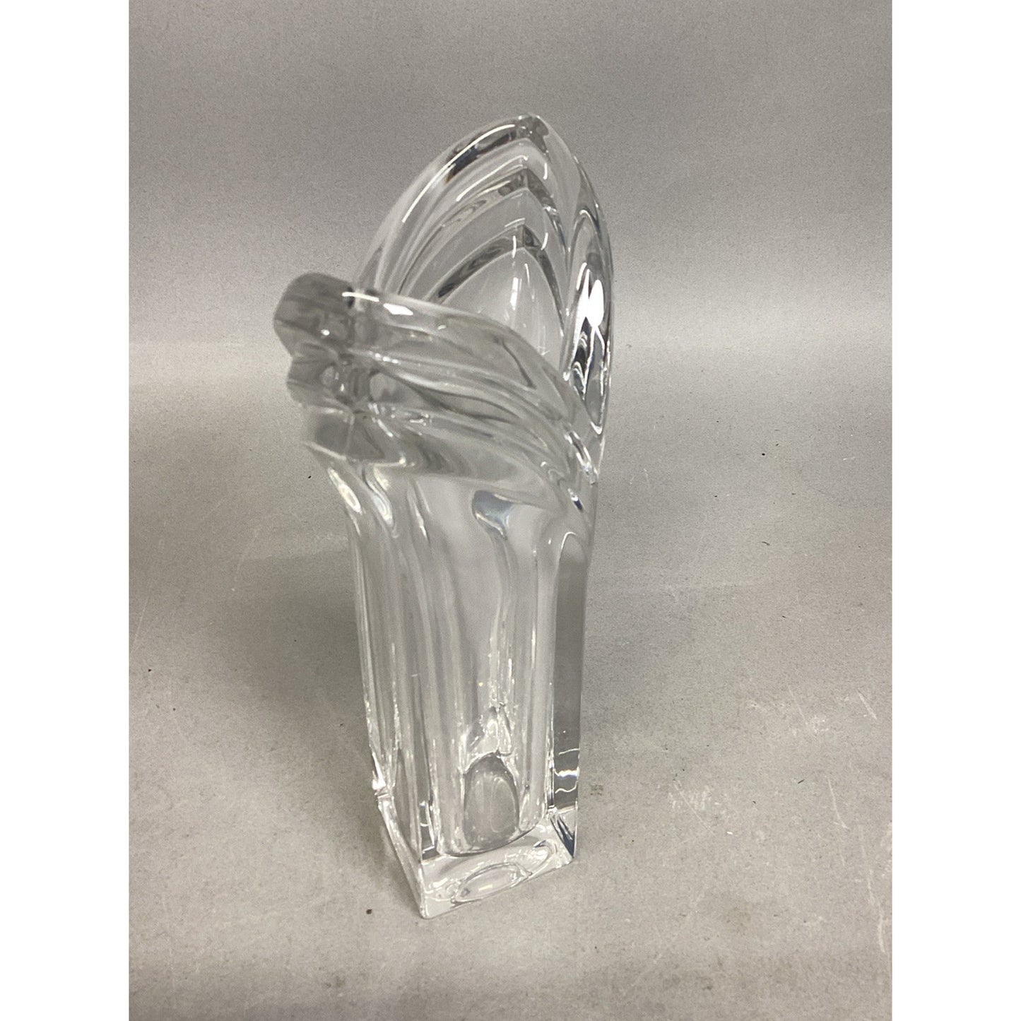 Mikasa Art Deco Glass Vase - 8.25”H