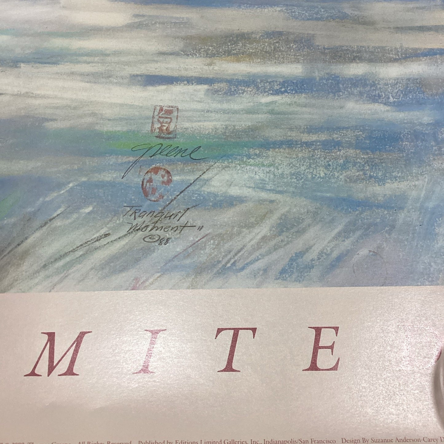 Tranquil Moment 2 Poster By Thomas Green 36x29”