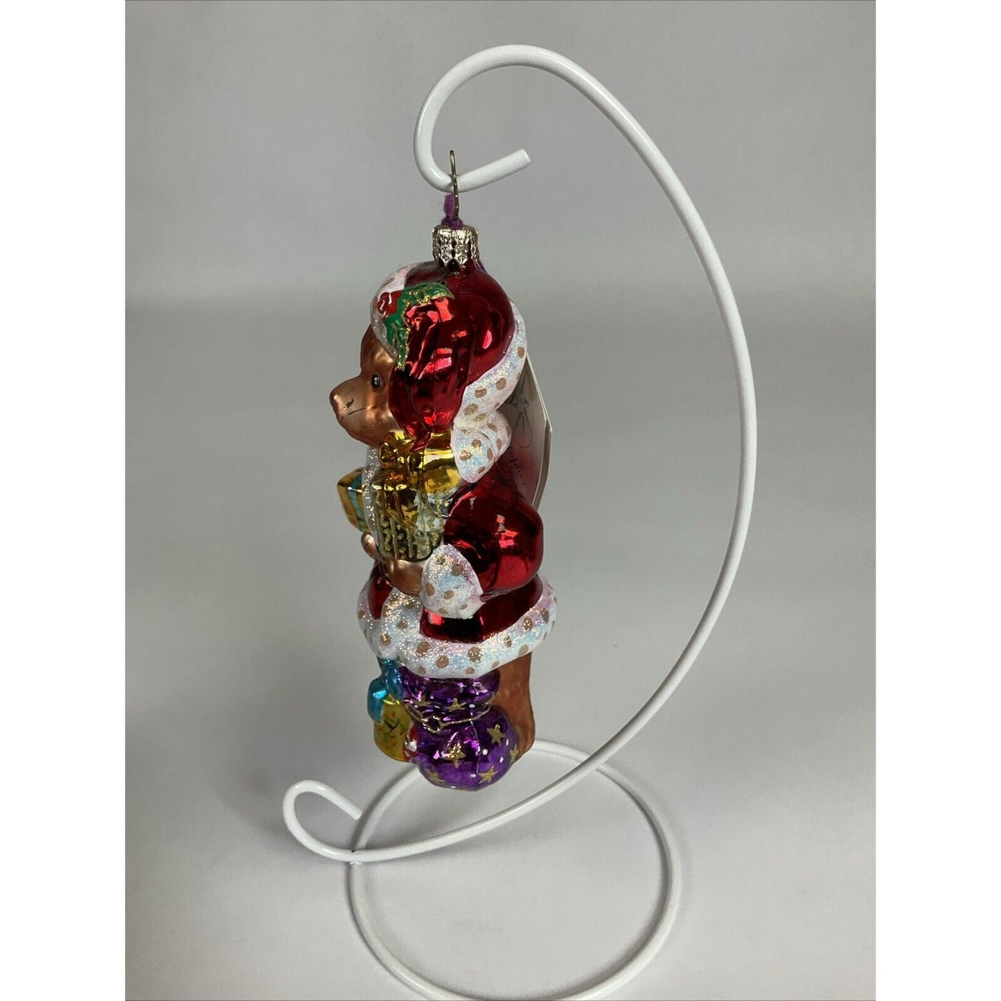 Christopher RADKO Christmas Ornament A BEAR TO CARE TEDDY Santa