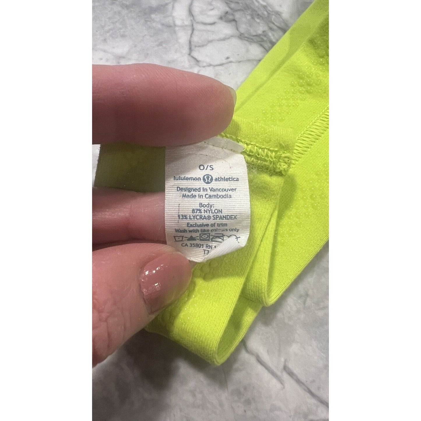 Women Lululemon Yellow Headband One Size