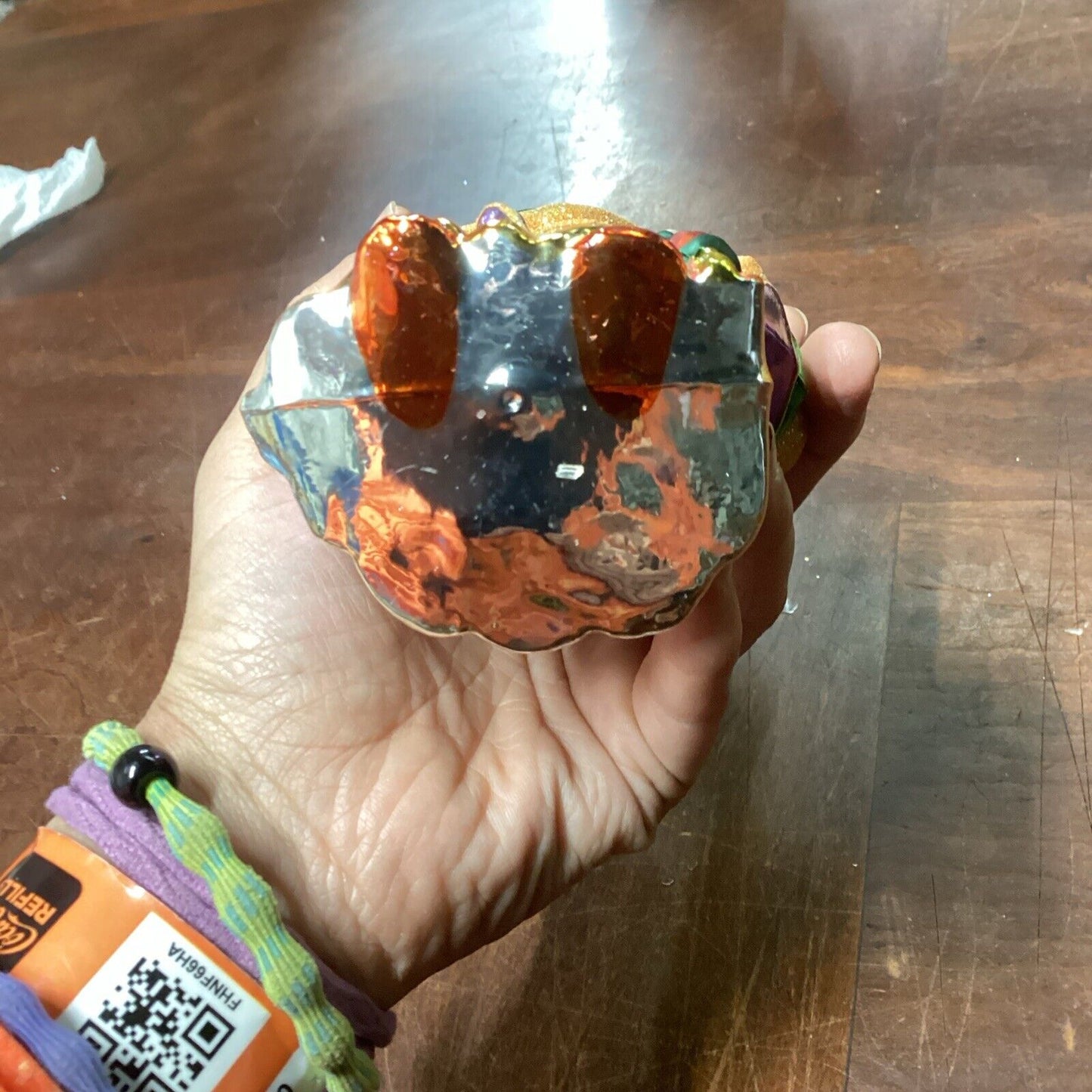 2002 CHRISTOPHER RADKO SAINT OF ERIN GEM GLASS ORNAMENT