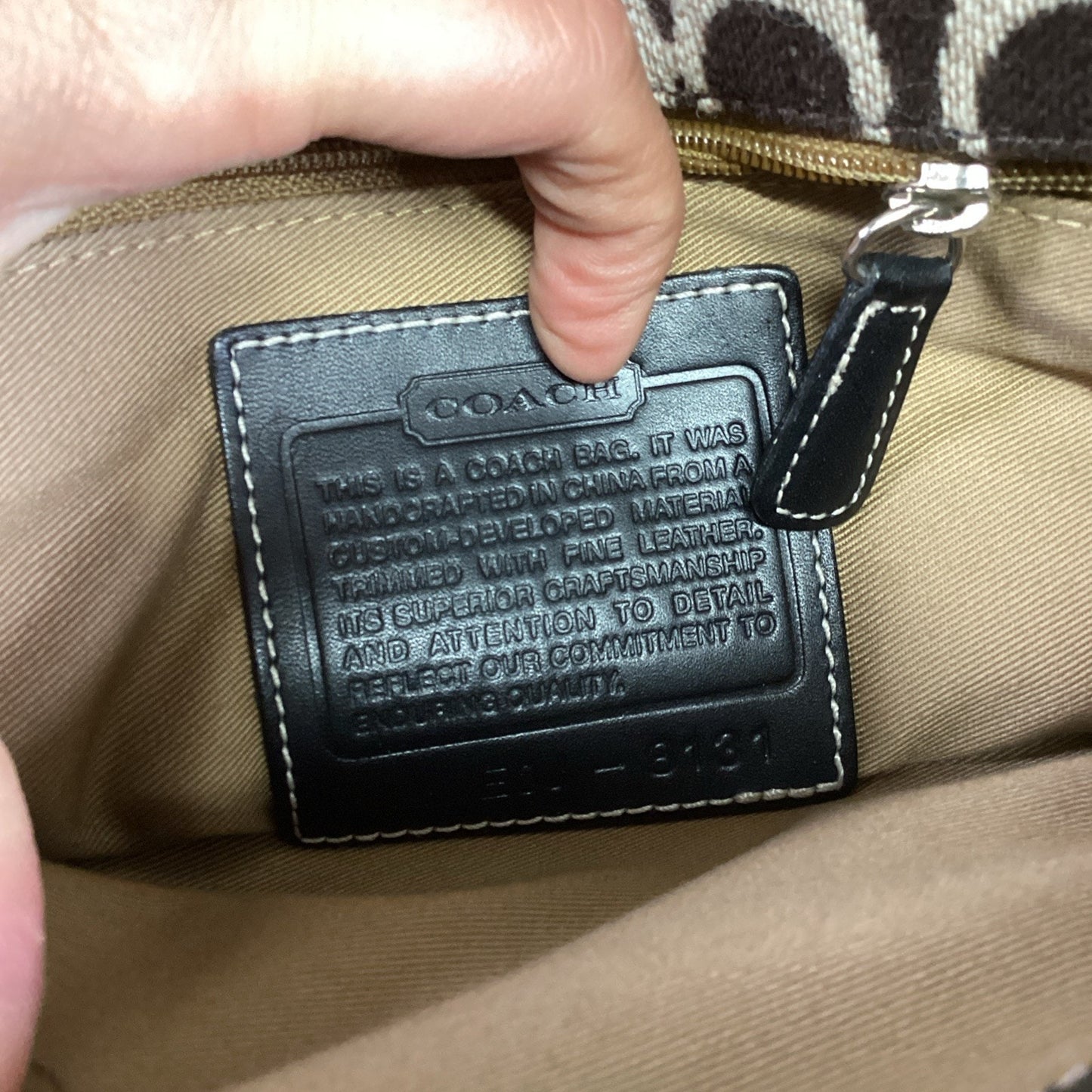 Coach Signature Shoulder Hand Bag #E0J-8131