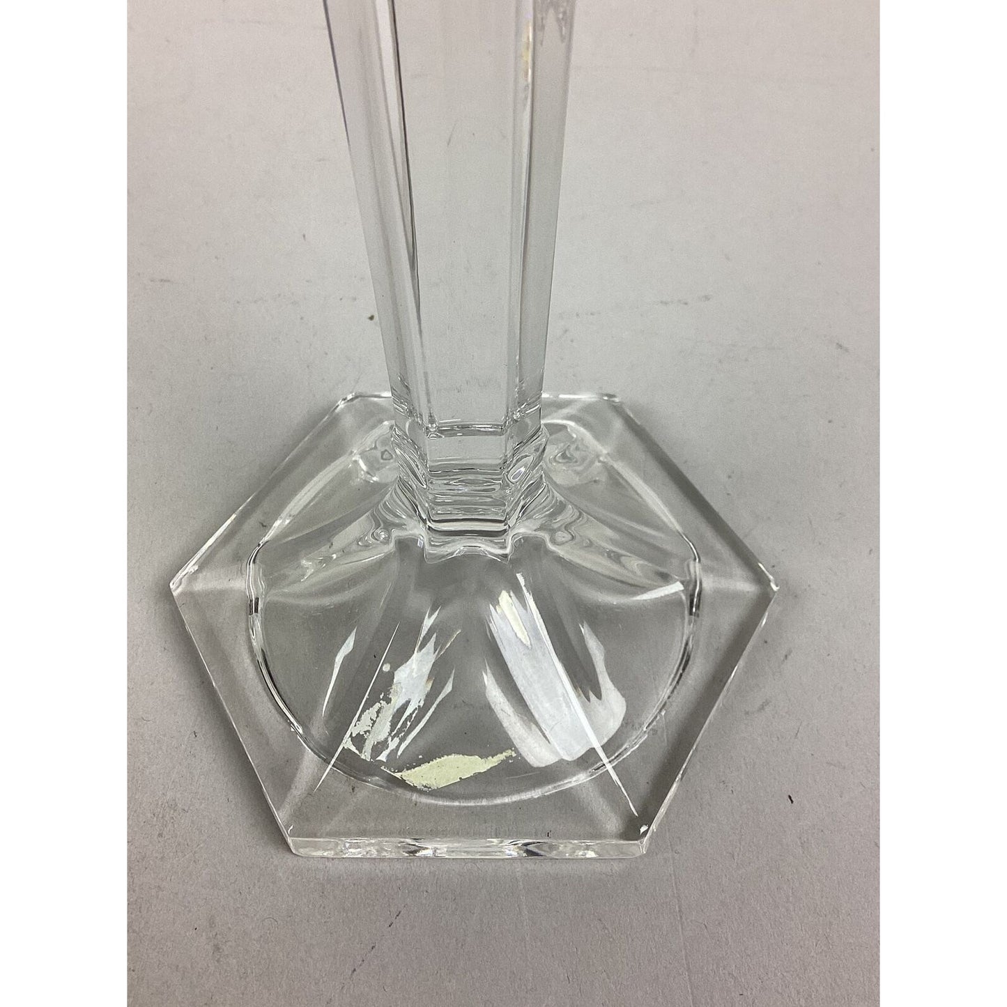 Set of 3 Glass Candlestick Holders