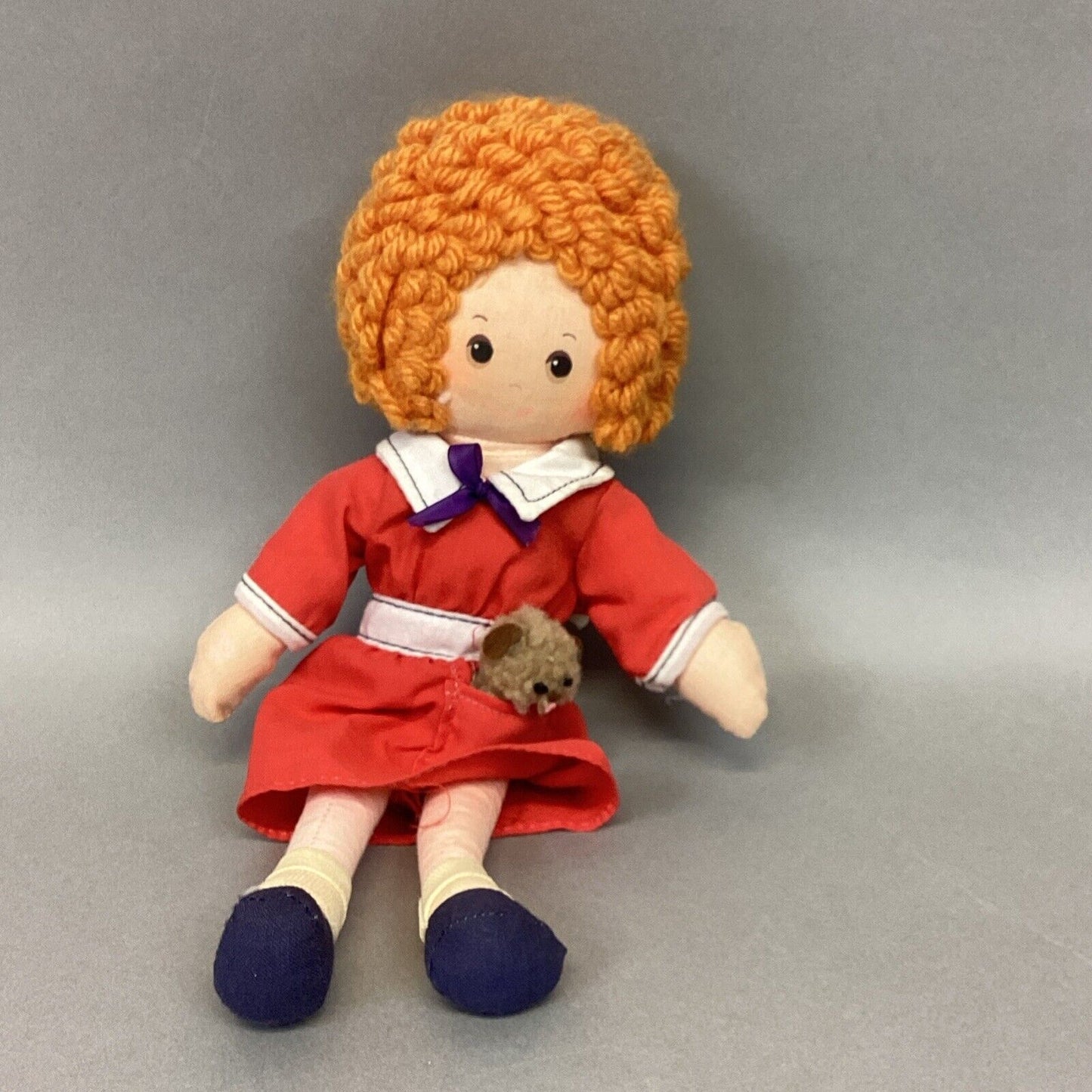 1967 Little Orphan Annie Plush & 1977 Knickerbocker Orphan Annie with Sandy Dog