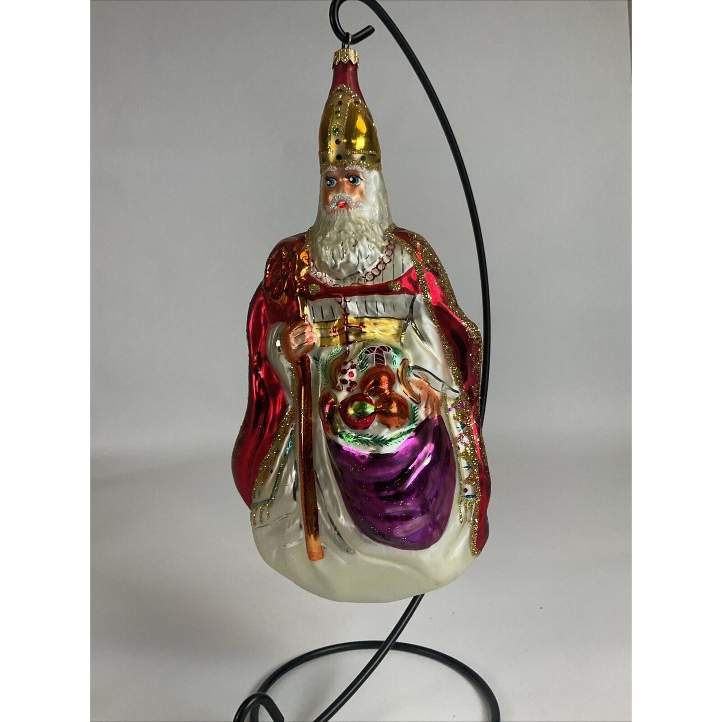 Christopher Radko THE BISHOP St. Nicholas Christmas Ornament Red Robe 1995