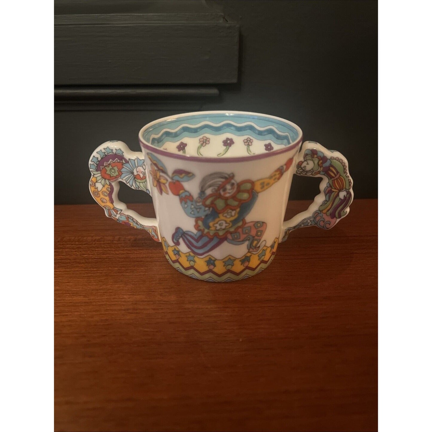 1997 Tiffany & Co ‘Fantasy’ Collection by Gene Moore Plate Bowl 2 Handle Cup Set