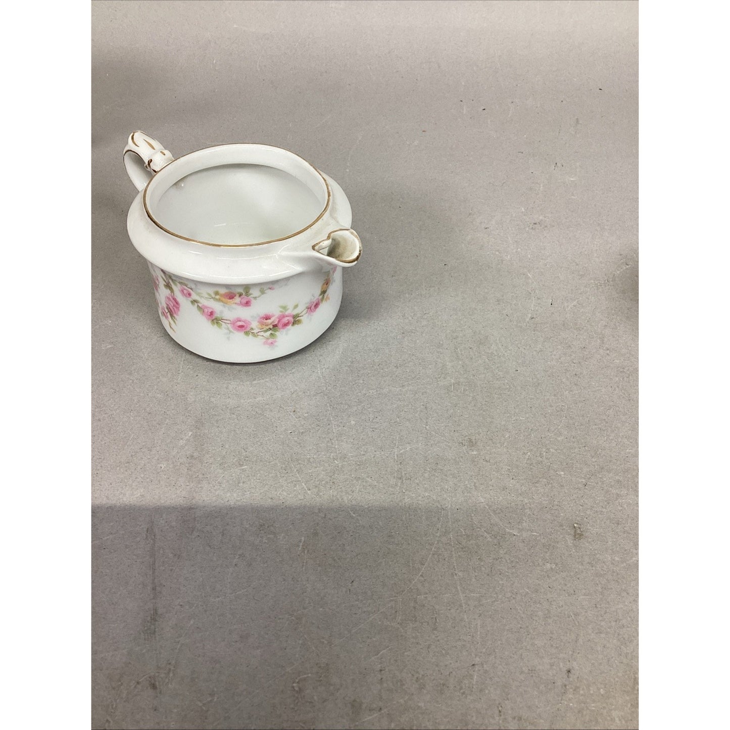 Swarzburg Pink Floral Teapot & Pink Floral Creamer - Unmarked - #701