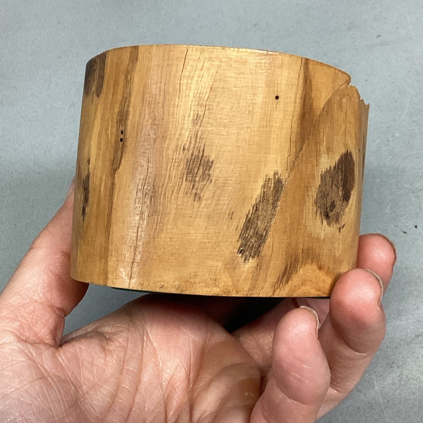 Set Of 2 Hand Carved Wooden Trinket Dishes/Catchall