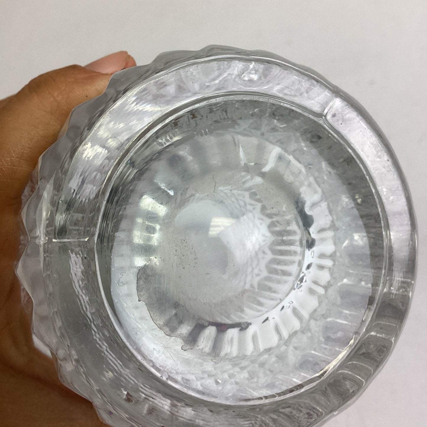 Val St. Lambert Otero Crystal Flower Vase - 8”H