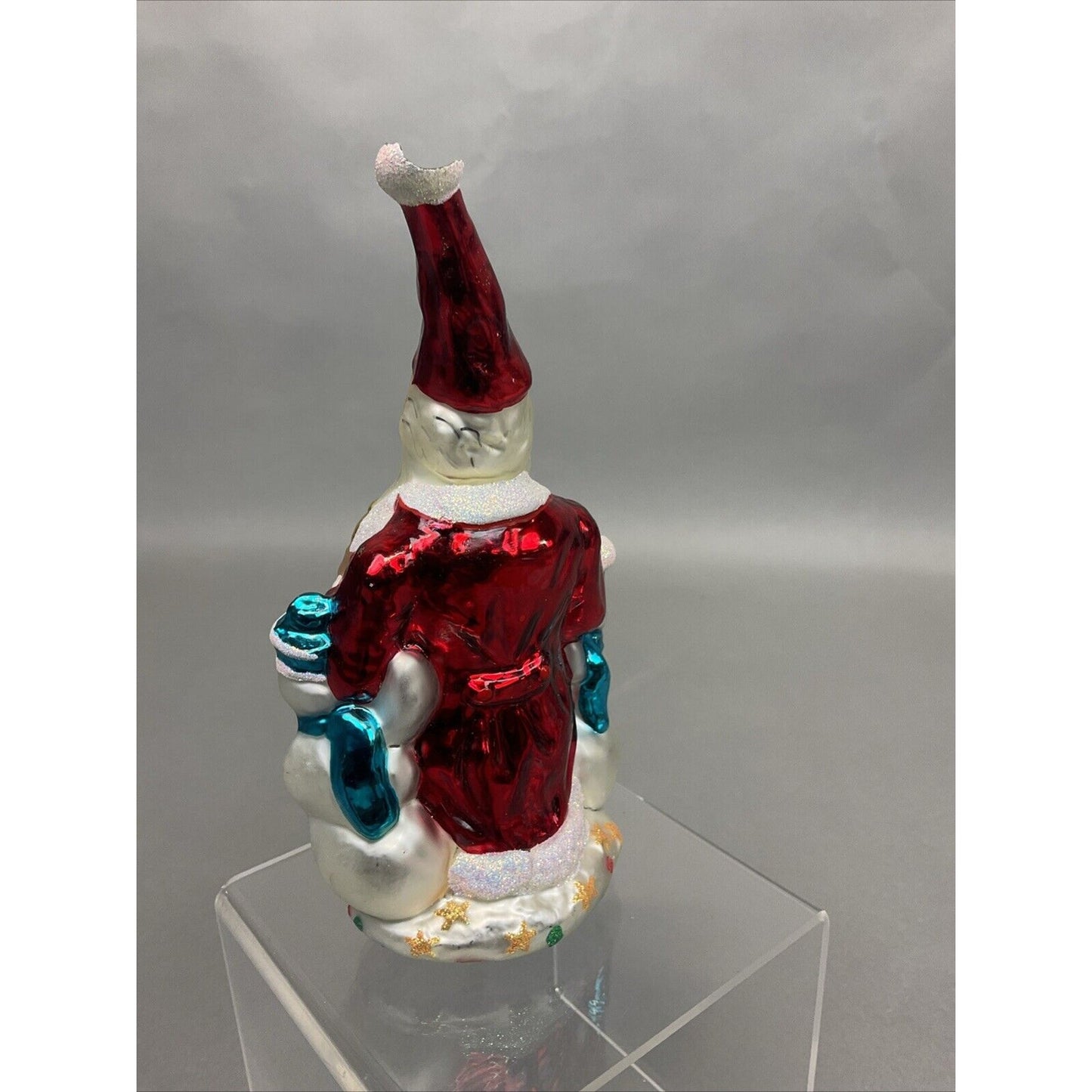 Radko Saks 5th Ave Santa Millenium + Santa List Christmas Ornaments / Damaged