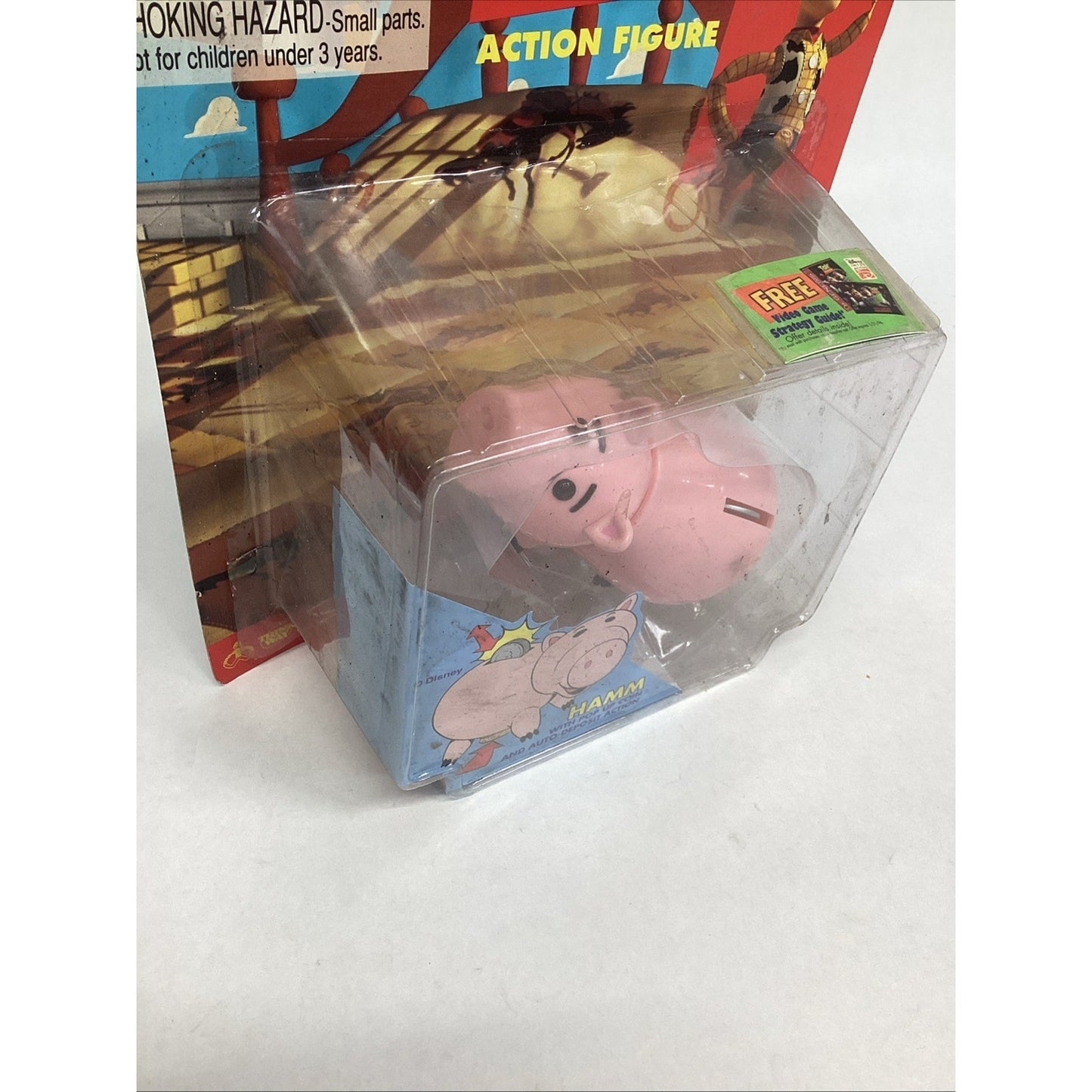 1995 Vintage Disney Pixar Toy Story Hamm Collectible Figure - New