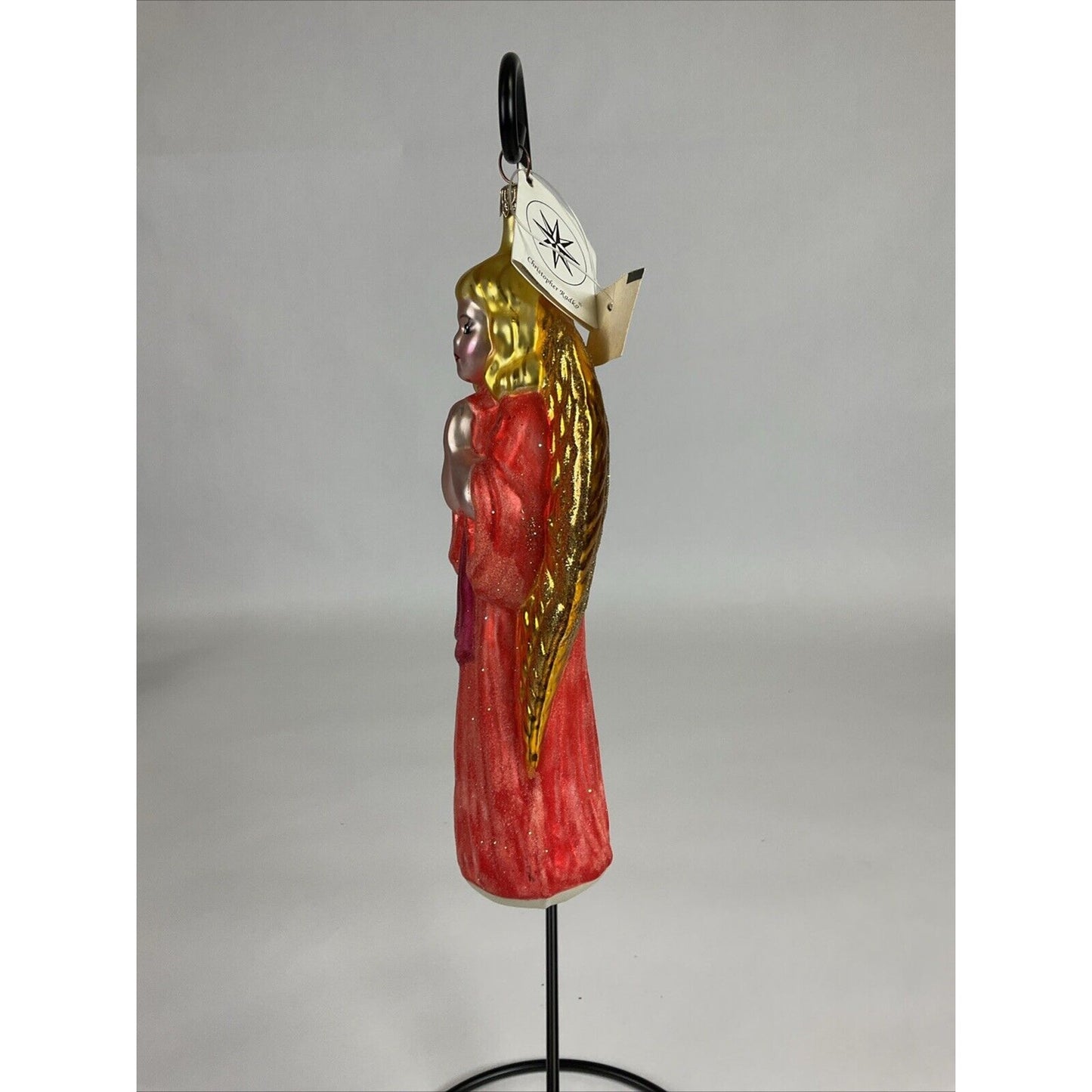 Vintage Christopher Radko Choir Angels Pink & Gold Christmas Ornament