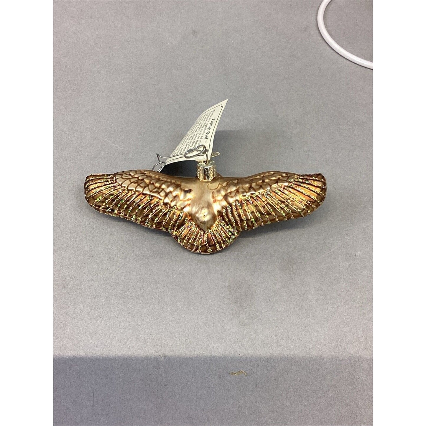 Radko Fantail And Old World Christmas Flying Owl - Damaged - With Tags