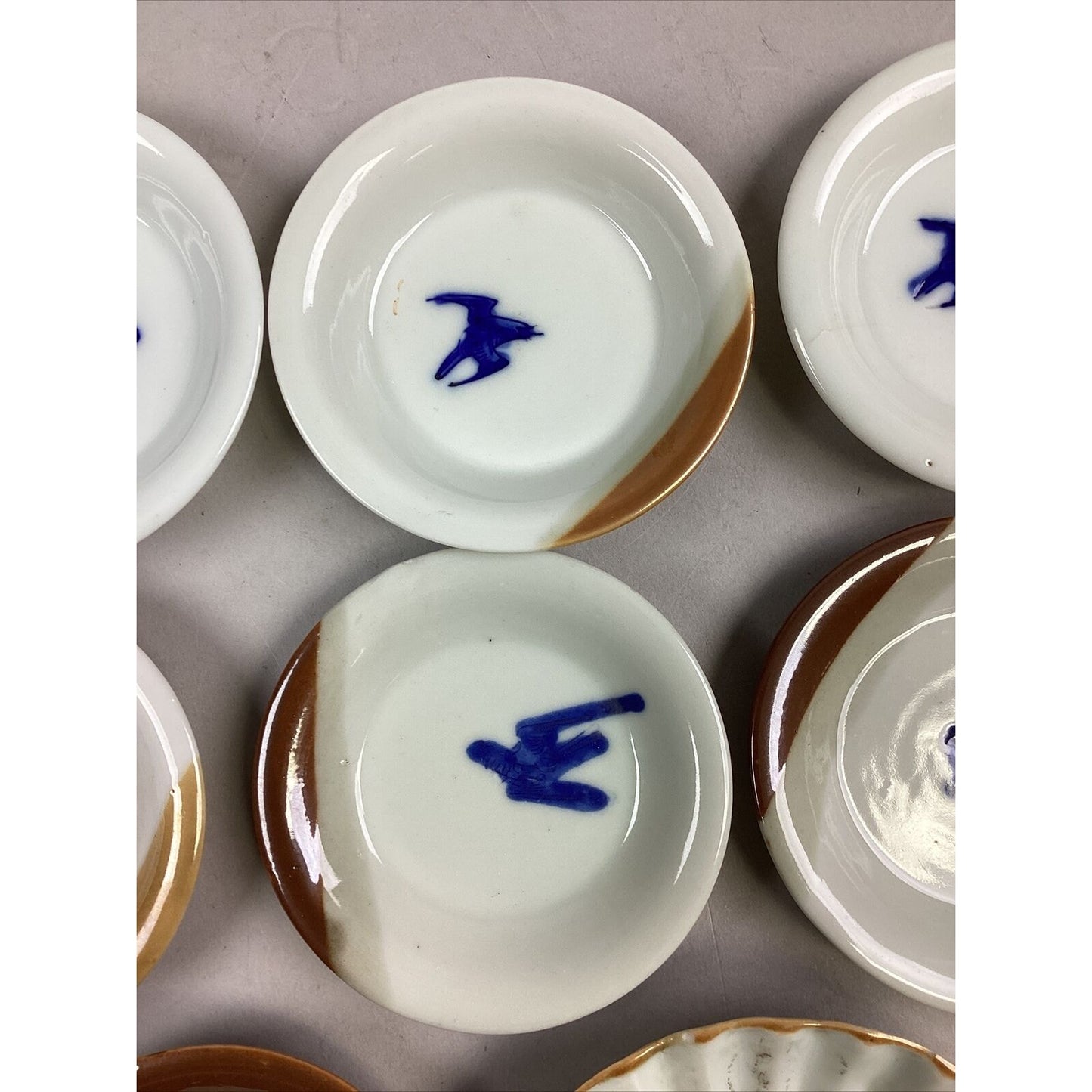 Set Of 7 Vintage Chinese Hand Painted Porcelain Dishes/Bowls