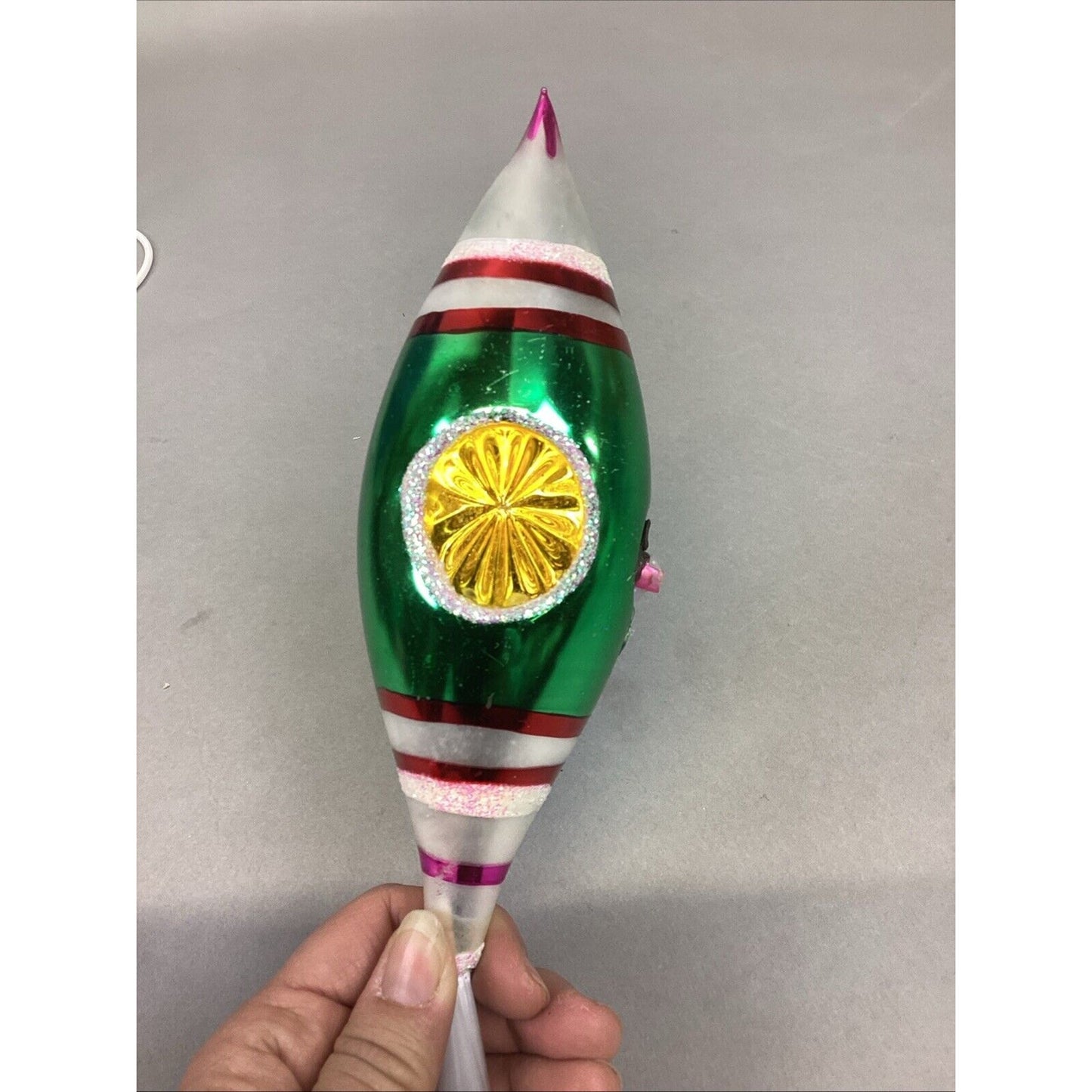 4 Glass Christmas Ornaments - Damaged