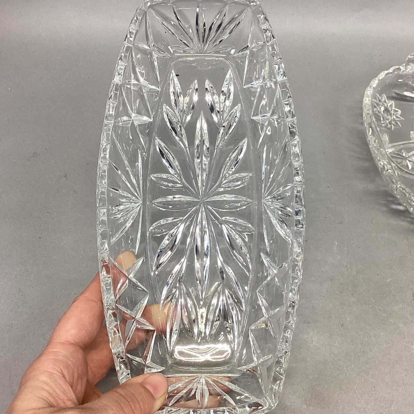 Set Of 3 Decorative Glass Butter Candy Serving Dishes