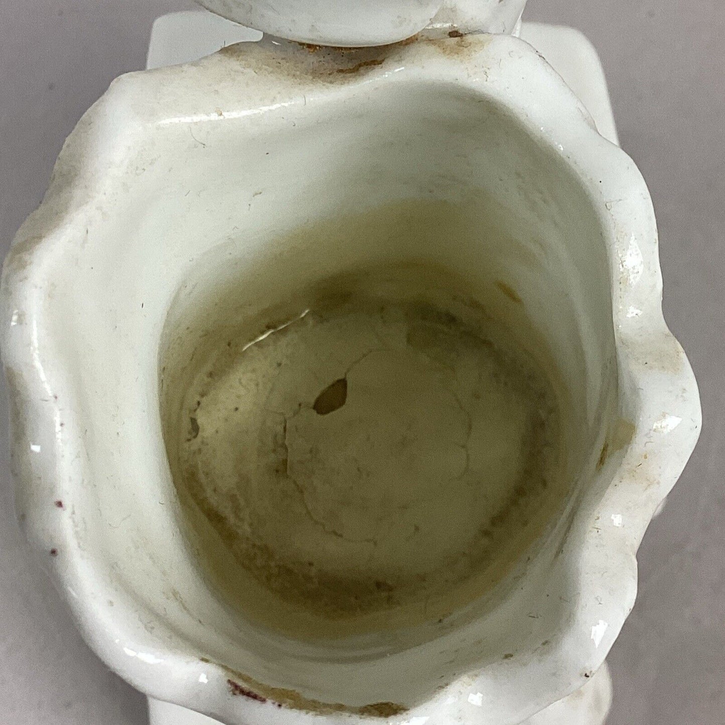 Antique Porcelain Figurine And Bud Vase