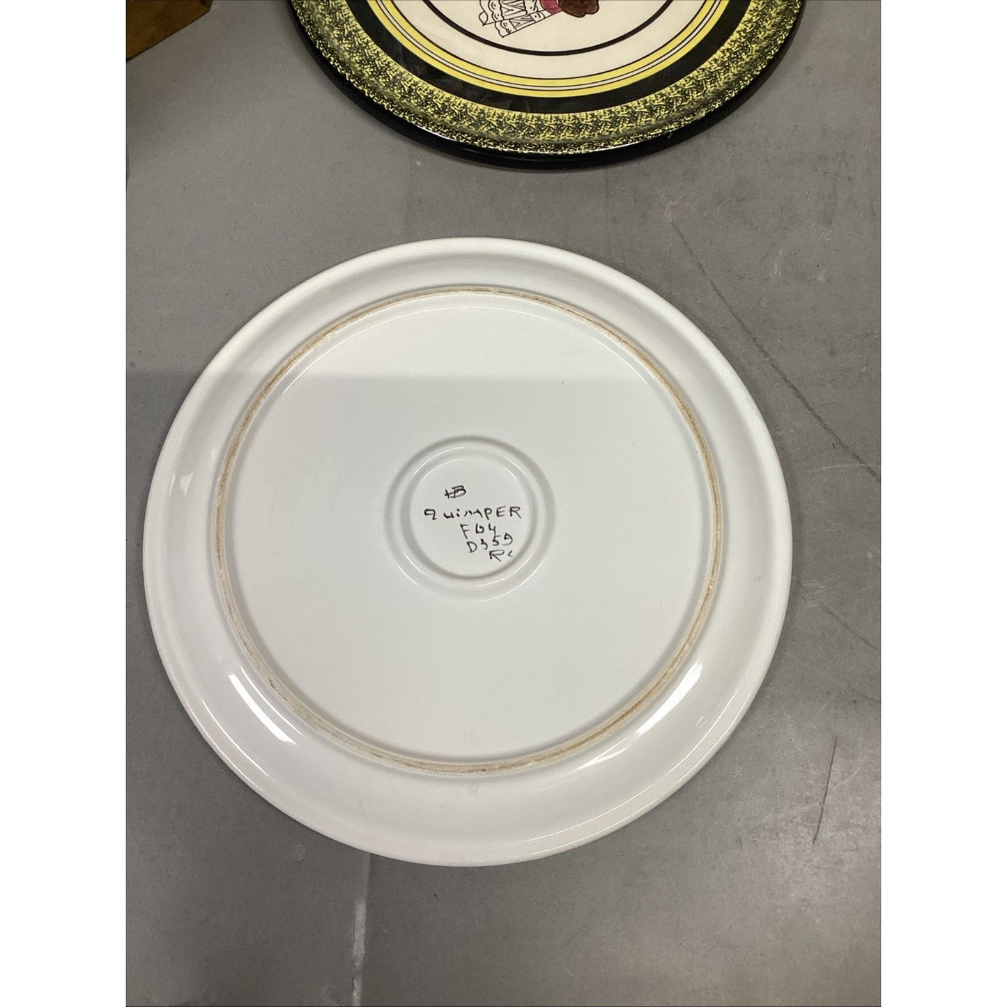 Set Of 3 Henriot Quimper Ceramic Decorative Wall Plates W/ 1 Coaster - France