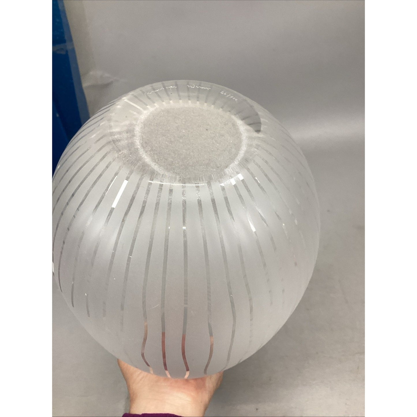 10.25” Striped Glass Vase