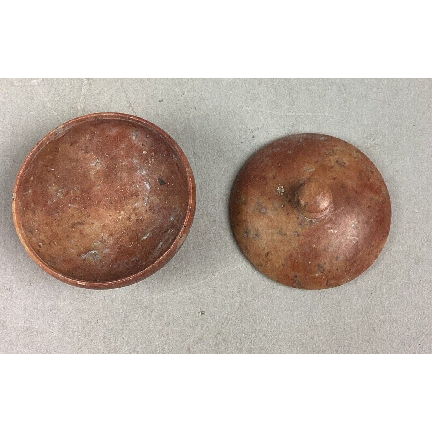 Lot of 2 Small Lidded Trinket Dishes, Pill Holder