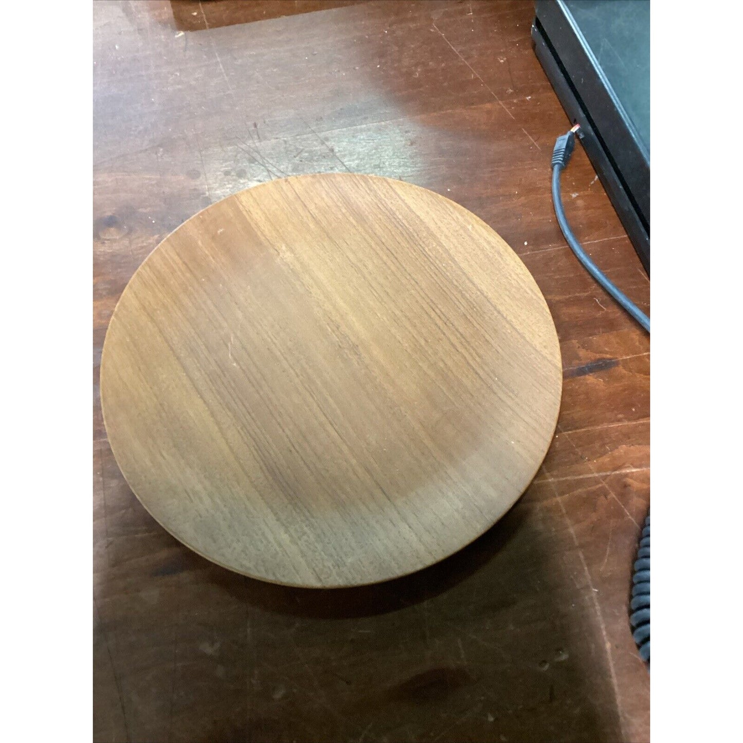 Set Of 3 Coronet Genuine Laminated Thailand Teakwood Plates - 8”D