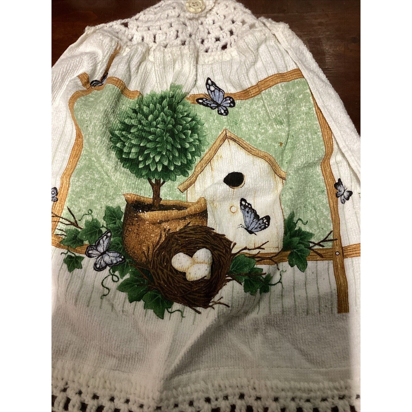 Floral Apron, Dish Towel And Tin Stackers (3)