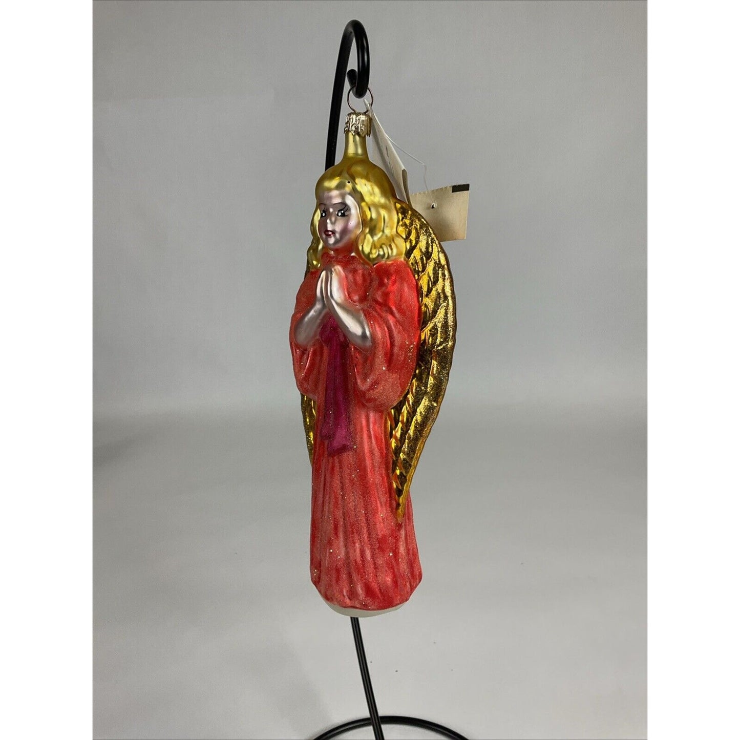 Vintage Christopher Radko Choir Angels Pink & Gold Christmas Ornament