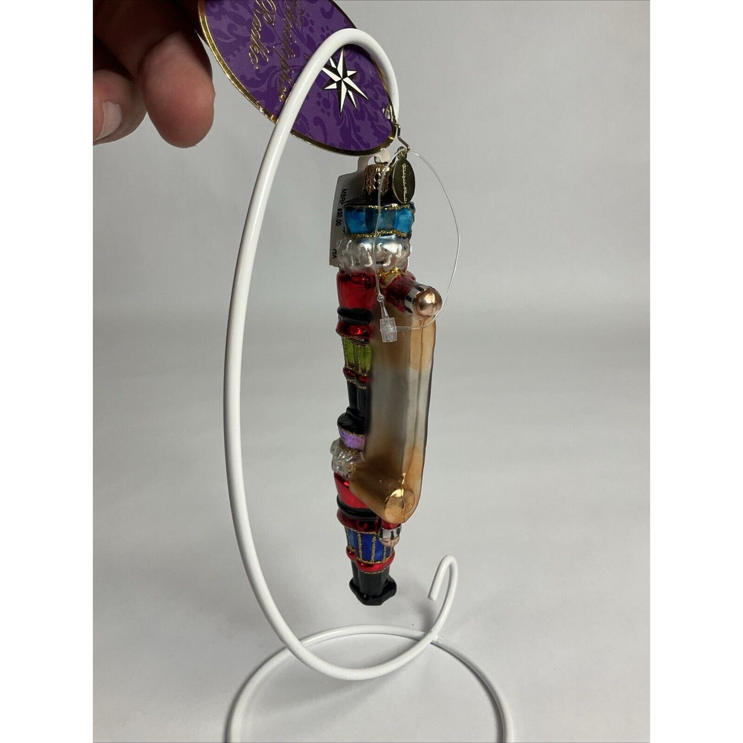 Christopher Radko New Year Nutcracker Glass Christmas Ornament 2013