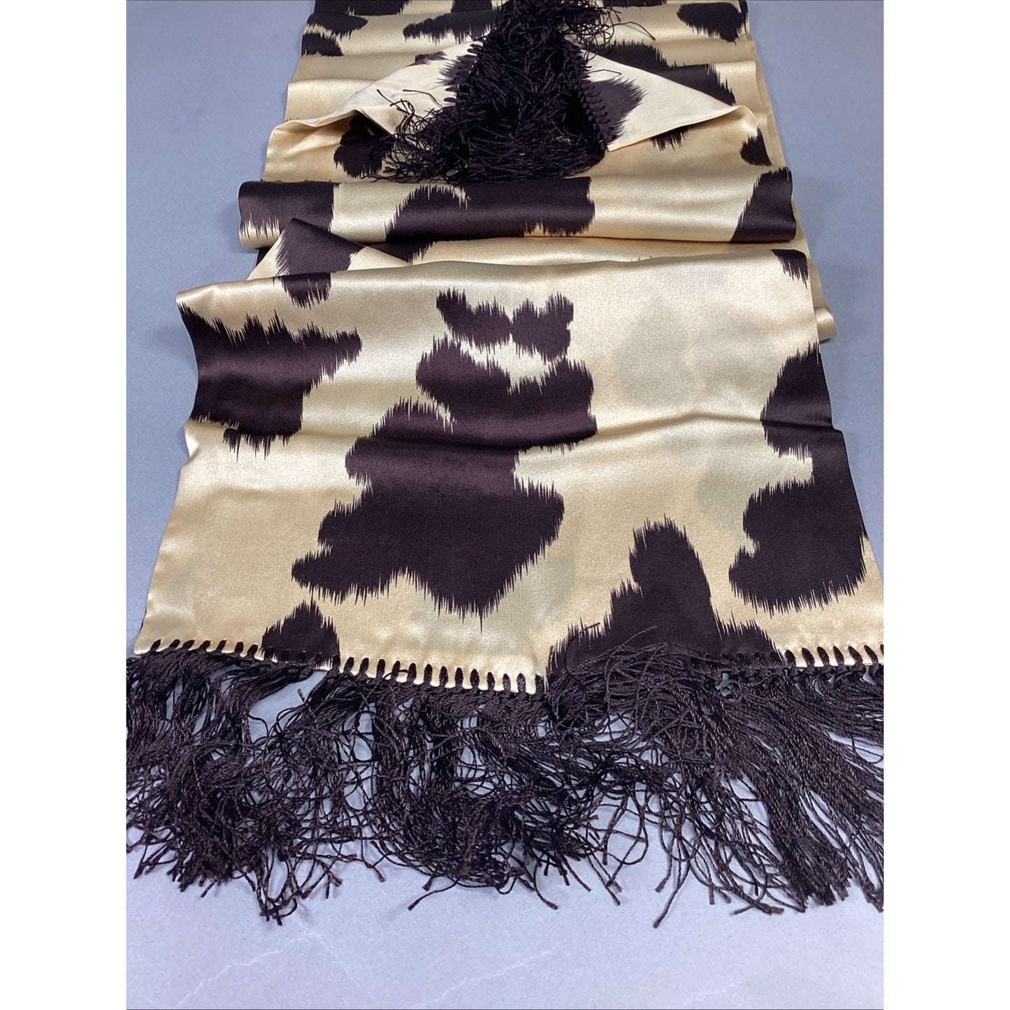 Silky Cow Print Women’s Scarf - 36x10”