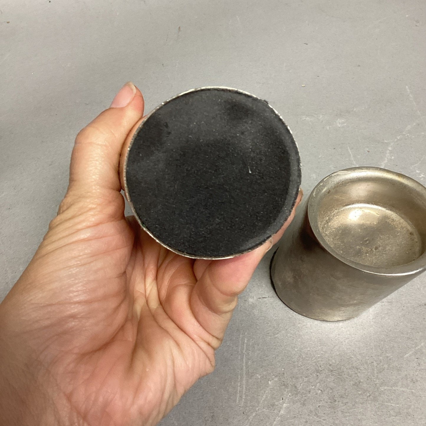 Set Of 3 Silver Plated Candle Holders - 7.5, 5, & 2.75”H