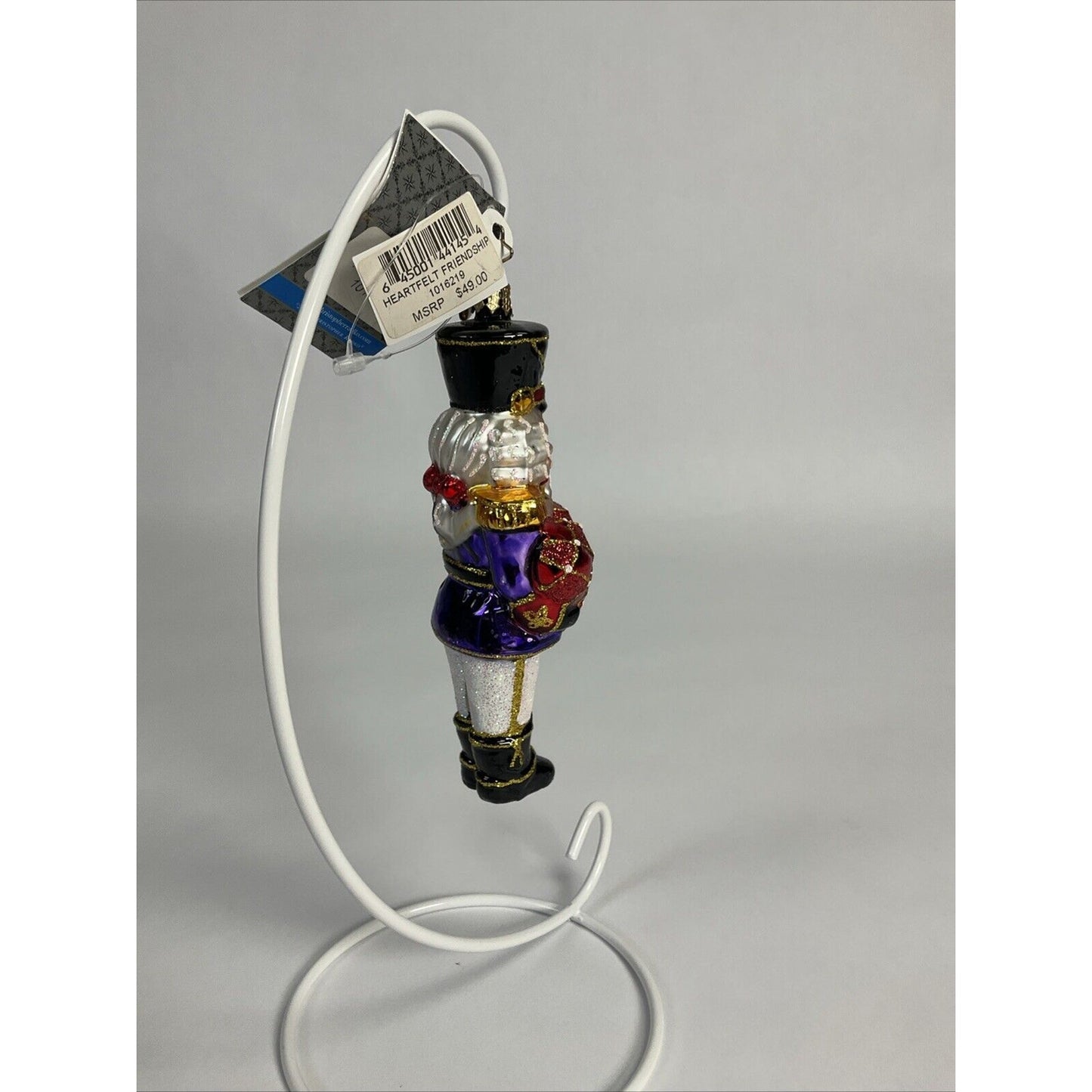 Christopher Radko Heartfelt Friendship Glass Christmas Ornament
