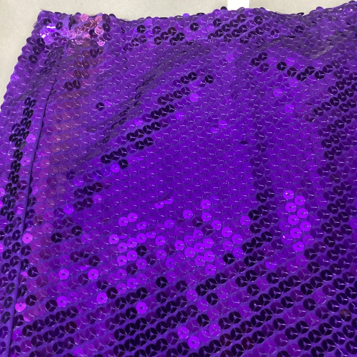 Jeanette Purple Sequin Women’s Pull On Skirt - Size Large