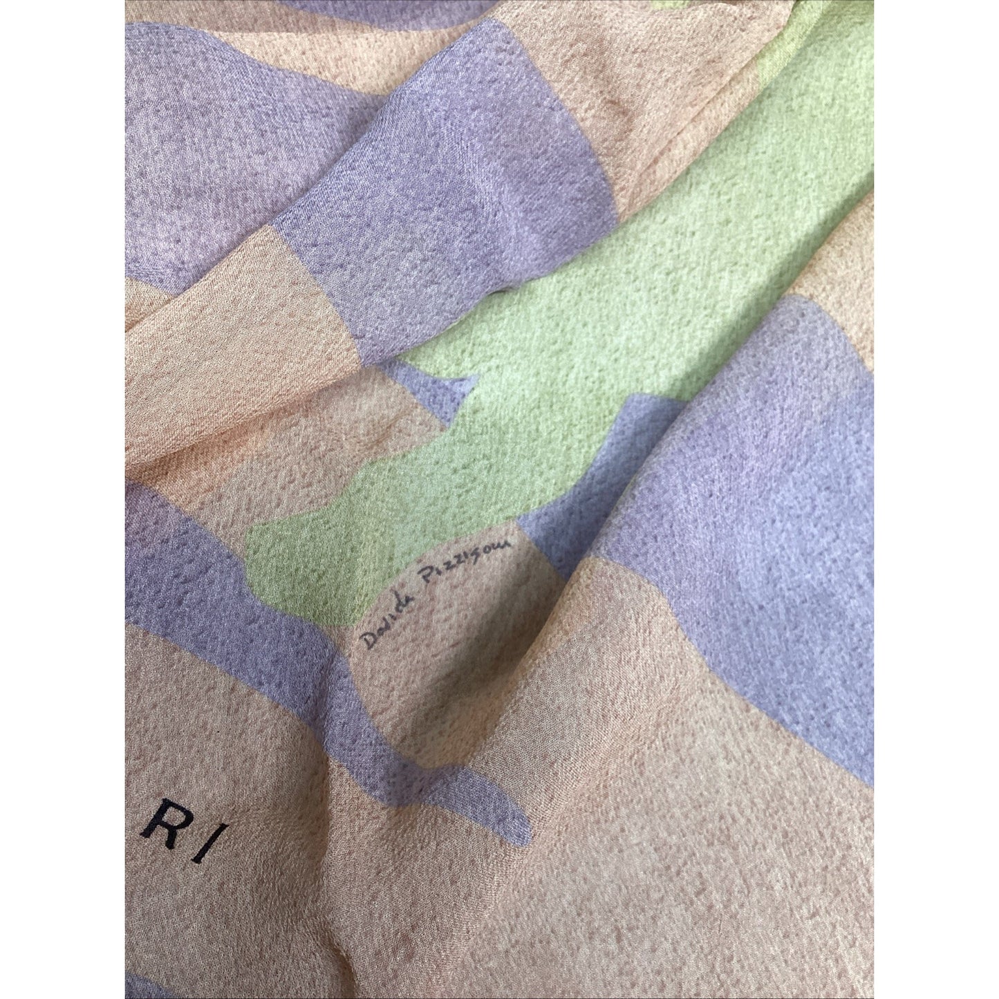 BVLGARI Silk Scarf - Adult And Baby Rhino - 100% Silk - 55x26”