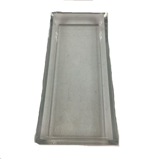 Clear Glass Appetizer Serving Rectangular Dish
