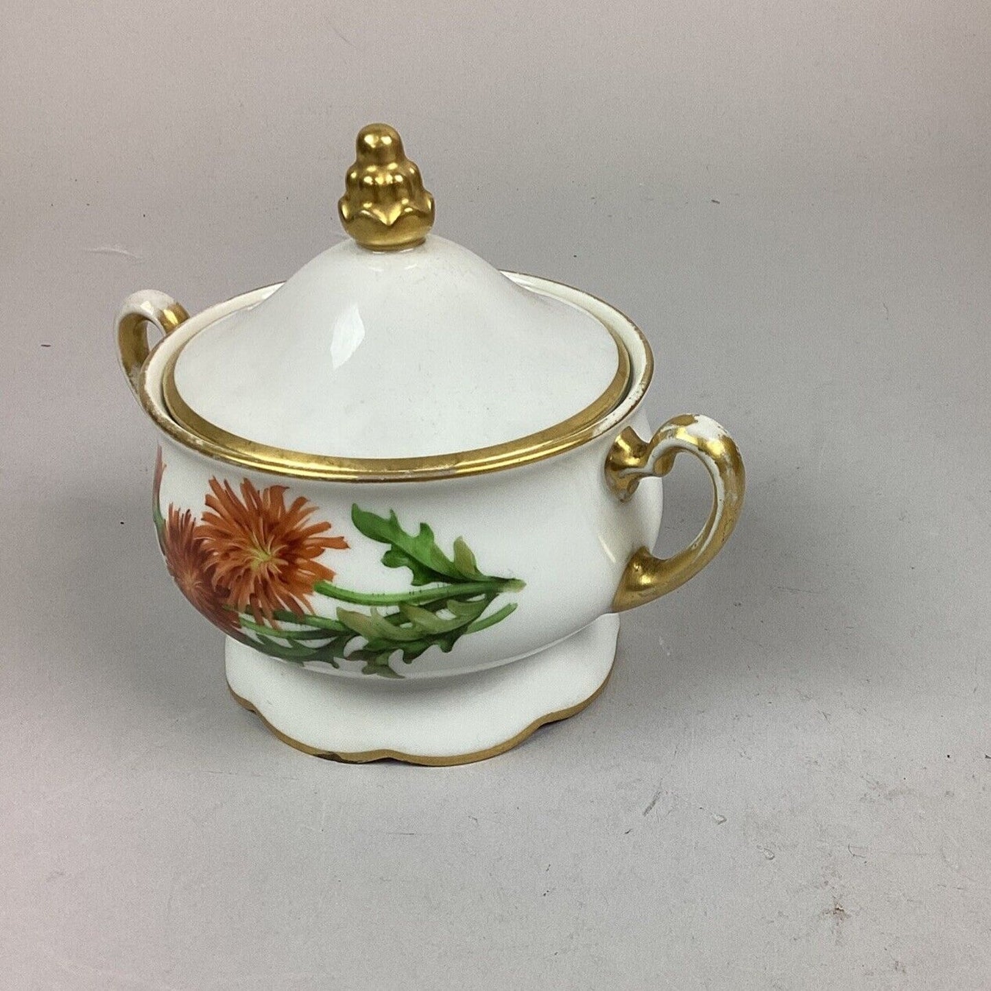 Thomas Adler Bavaria Berchtesgaden Floral Sugar Bowl With Lid