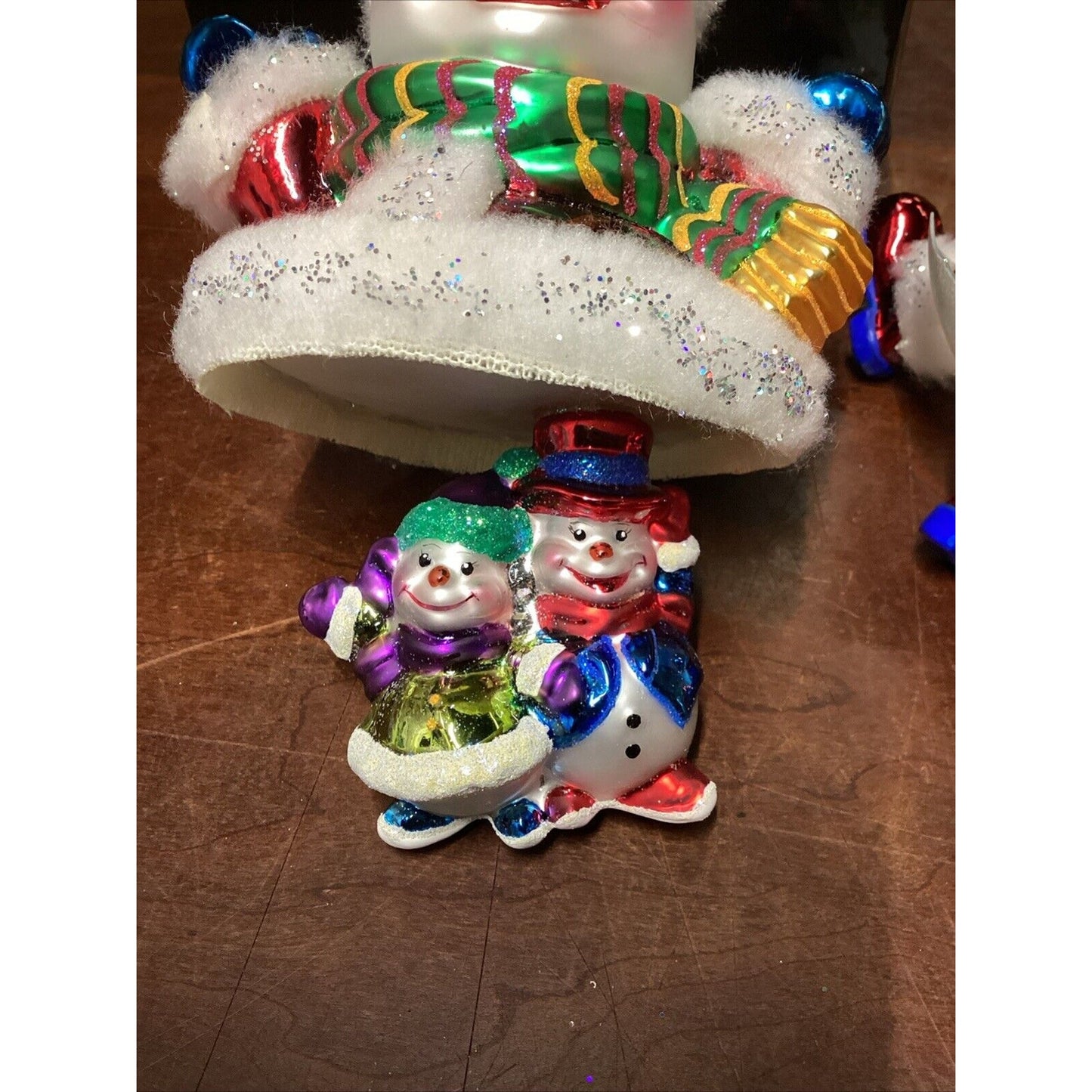 Radko Frosty Cuff Frolics - Damaged Nose And Globe - With Tags