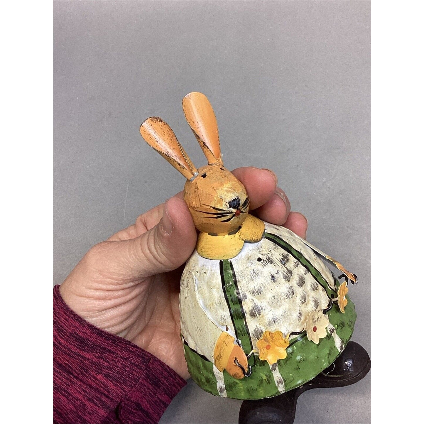 Vintage Bobble Head Spring Loaded Easter Bunny Rabbit Figurine