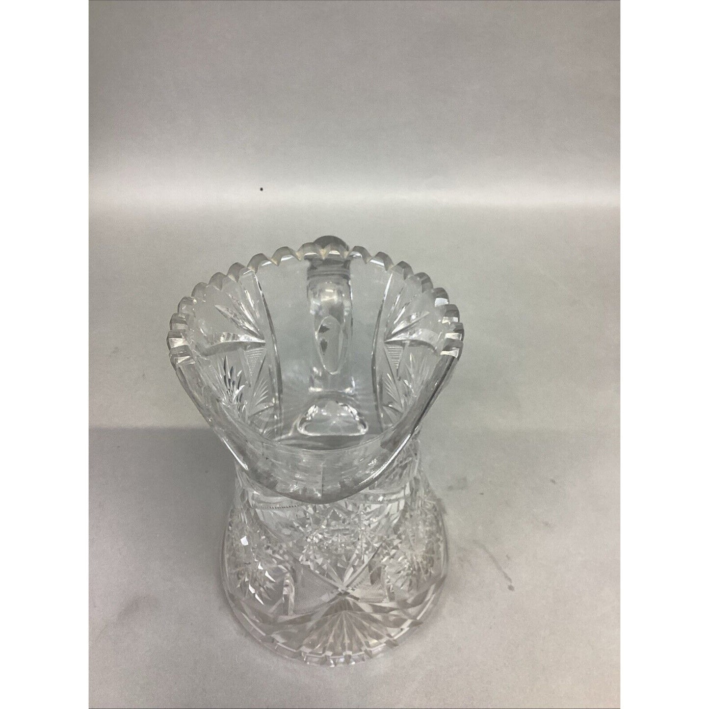 Vintage Decorative American Cut Glass Pitcher - 10”